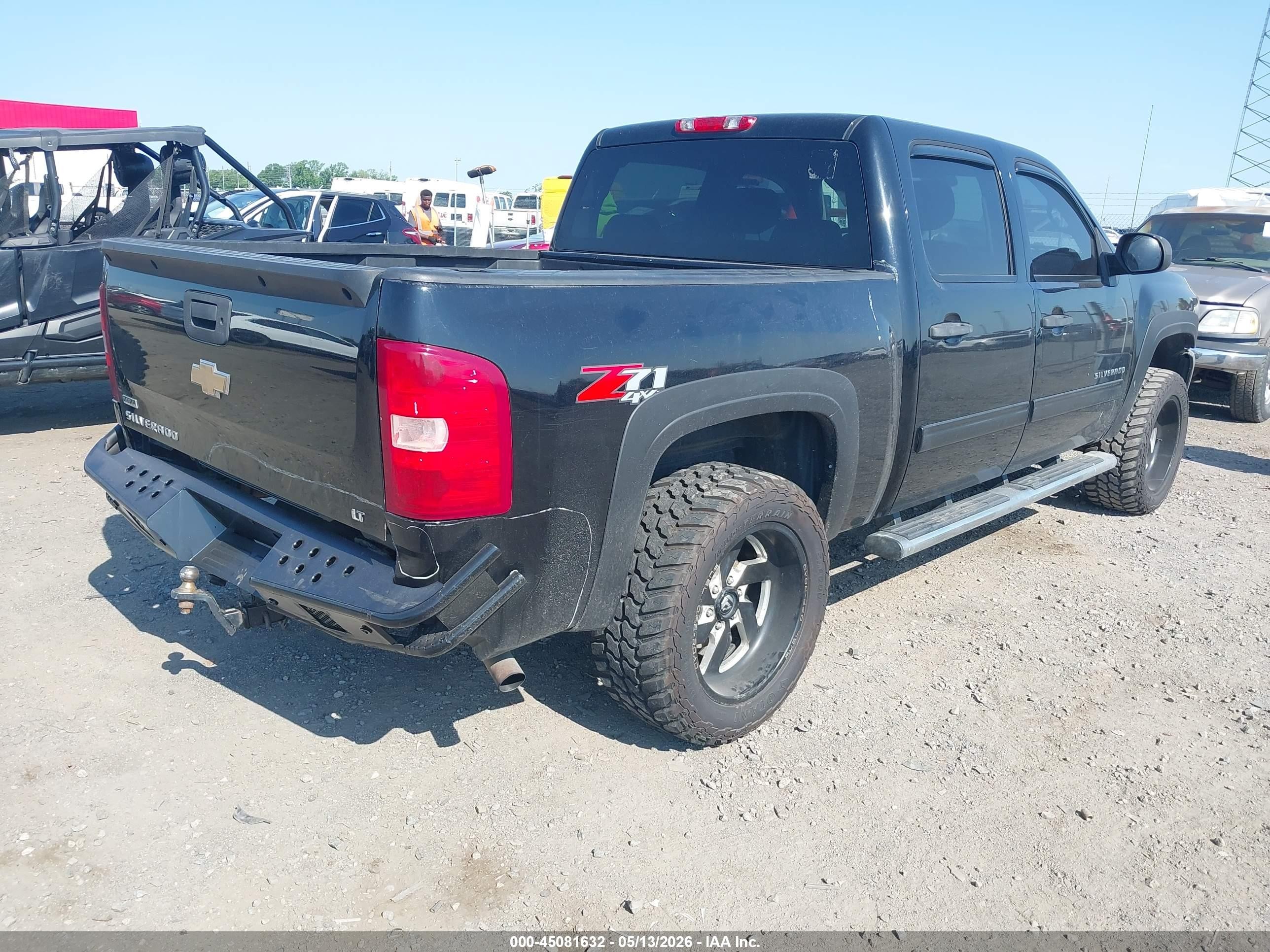 2011 Chevrolet Silverado 1500 Lt Black vin: 3GCPKSE37BG393615