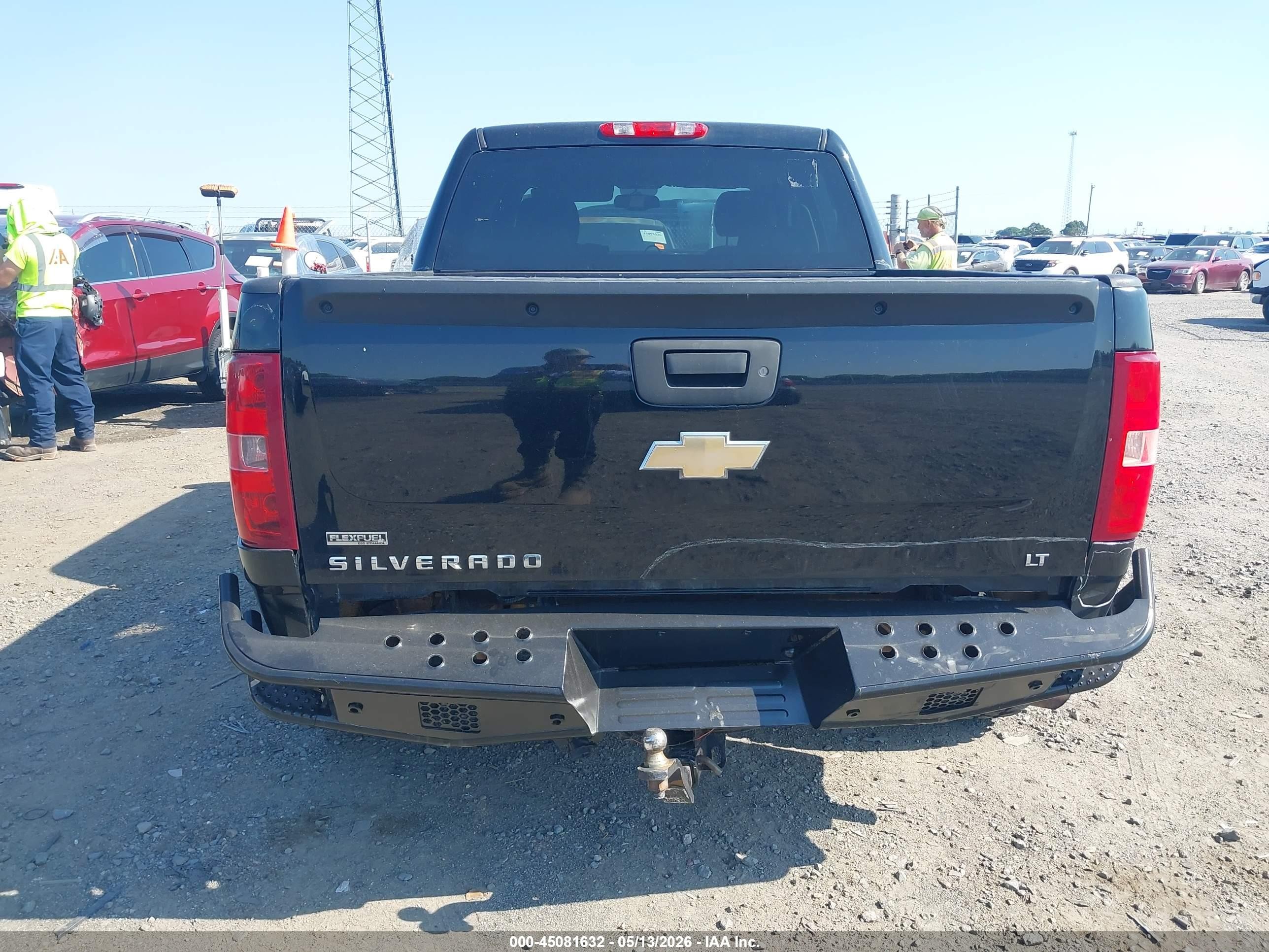 2011 Chevrolet Silverado 1500 Lt Black vin: 3GCPKSE37BG393615