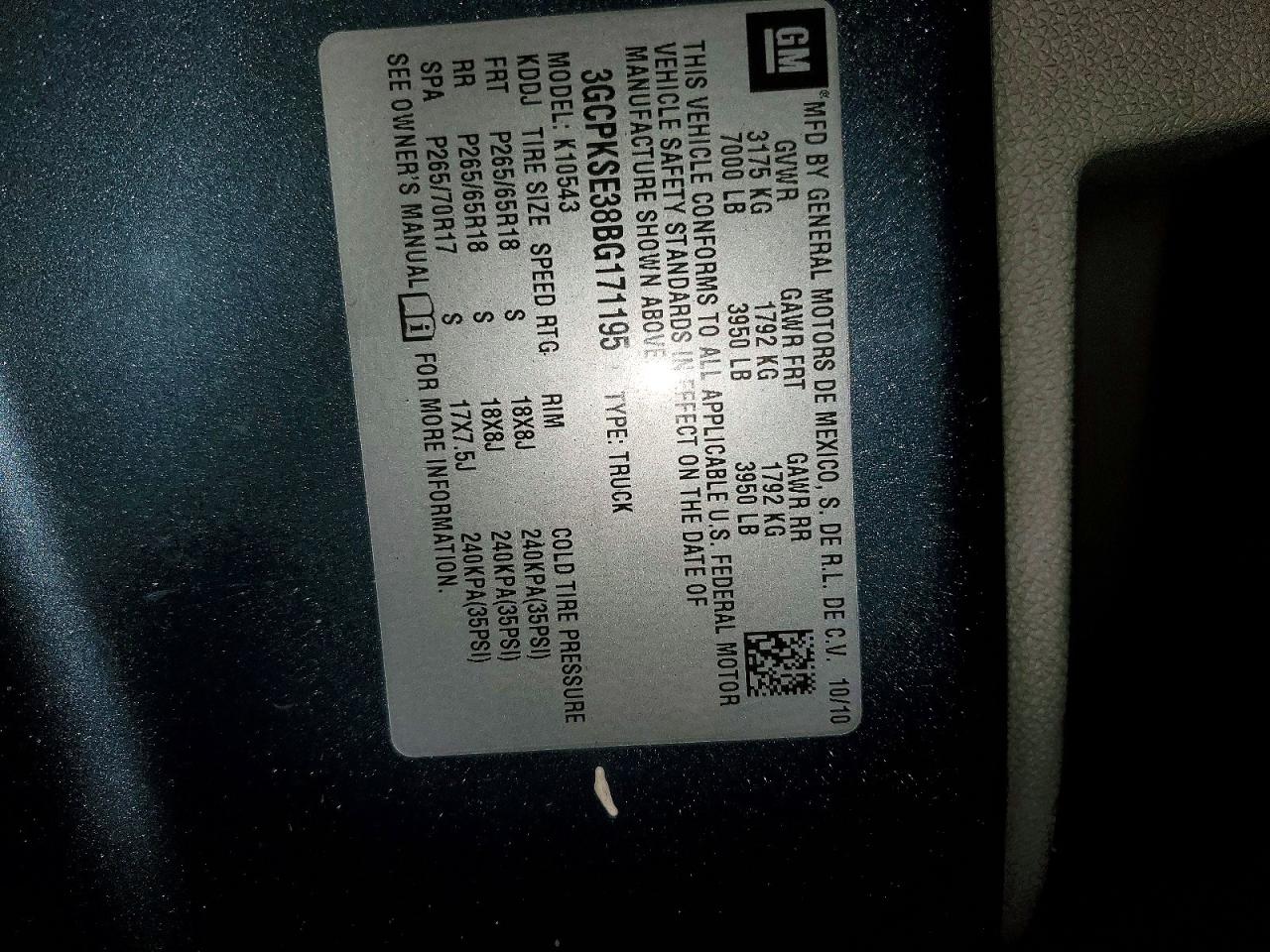 2011 Chevrolet Silverado K1500 Lt Blue vin: 3GCPKSE38BG171195