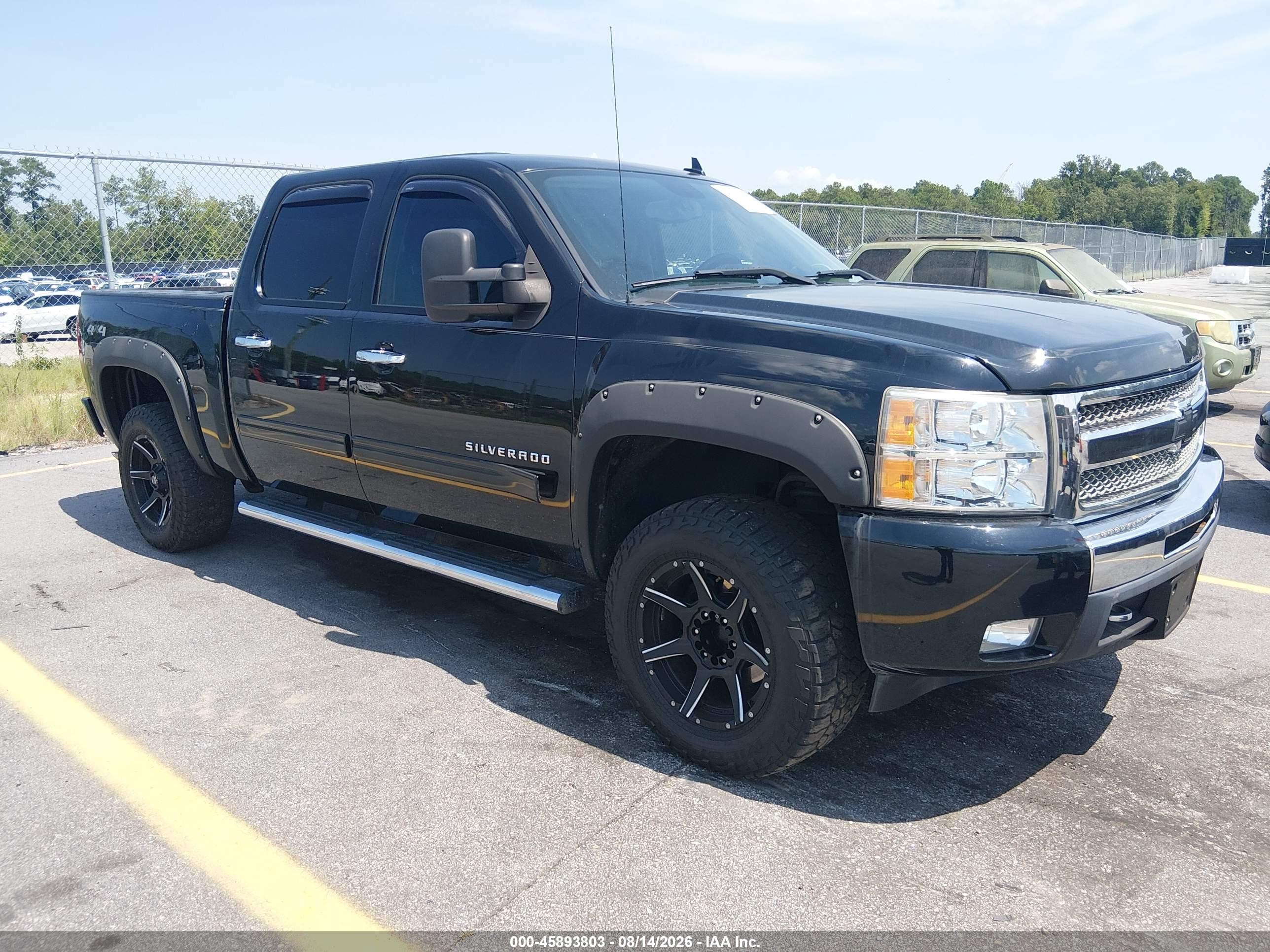 2011 Chevrolet Silverado 1500 Lt Black vin: 3GCPKSE38BG341149