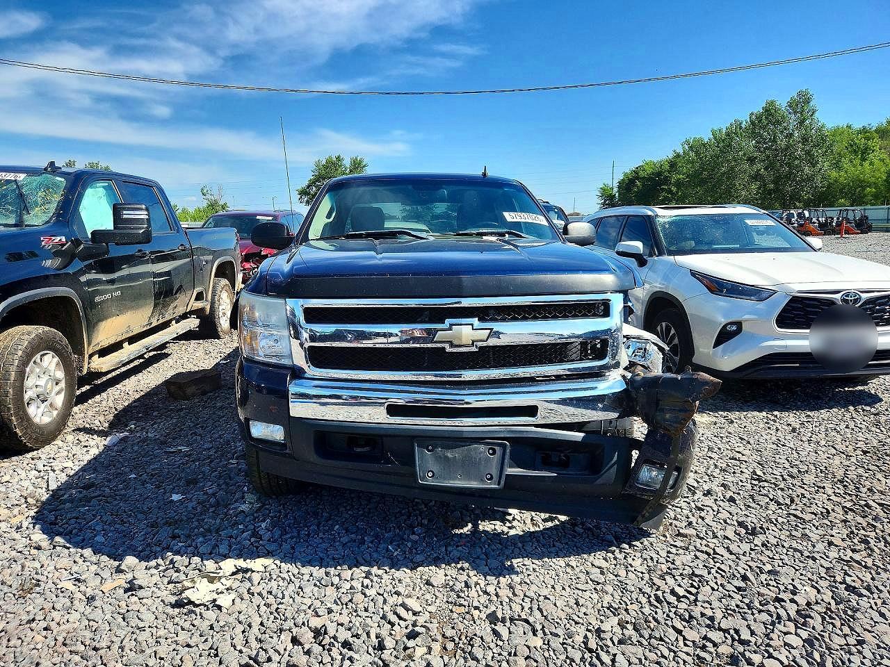 2011 Chevrolet Silverado K1500 Lt Blue vin: 3GCPKSE39BG161355