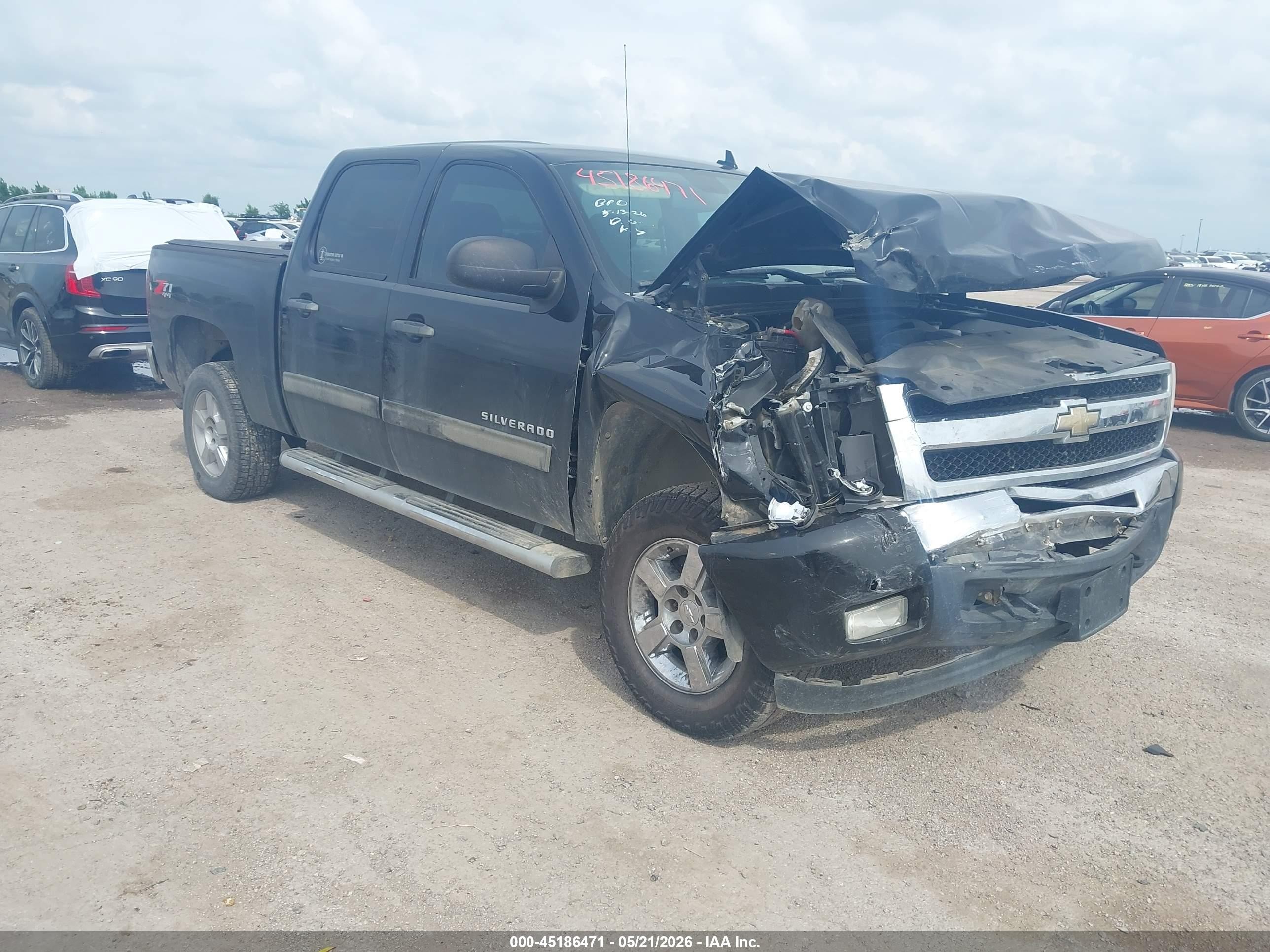2011 Chevrolet Silverado 1500 Lt Black vin: 3GCPKSE39BG184778