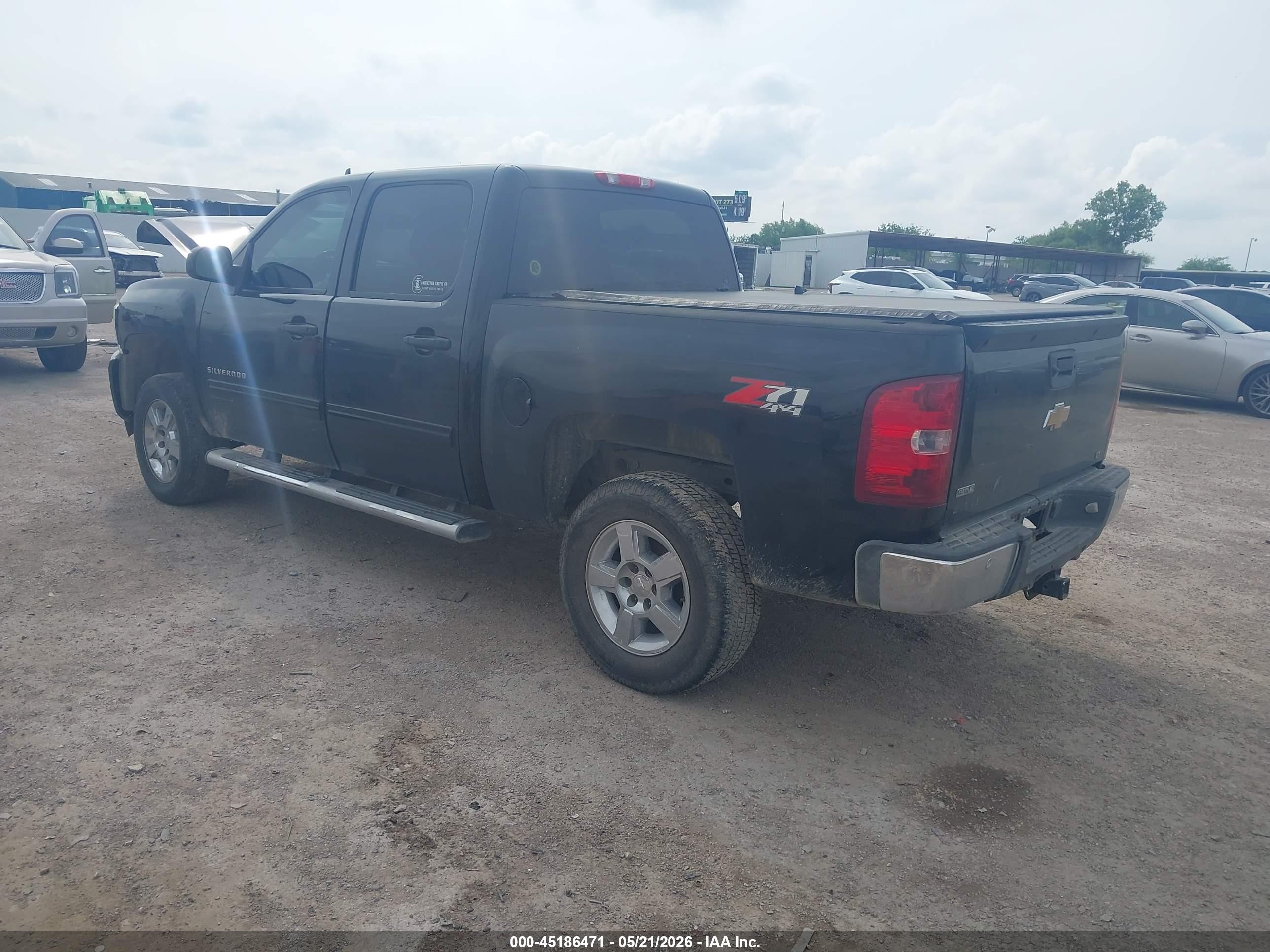 2011 Chevrolet Silverado 1500 Lt Black vin: 3GCPKSE39BG184778