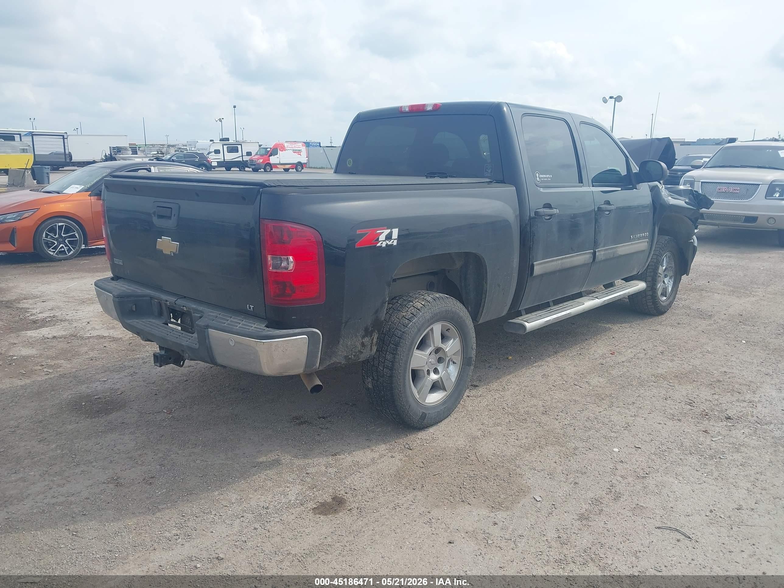 2011 Chevrolet Silverado 1500 Lt Black vin: 3GCPKSE39BG184778