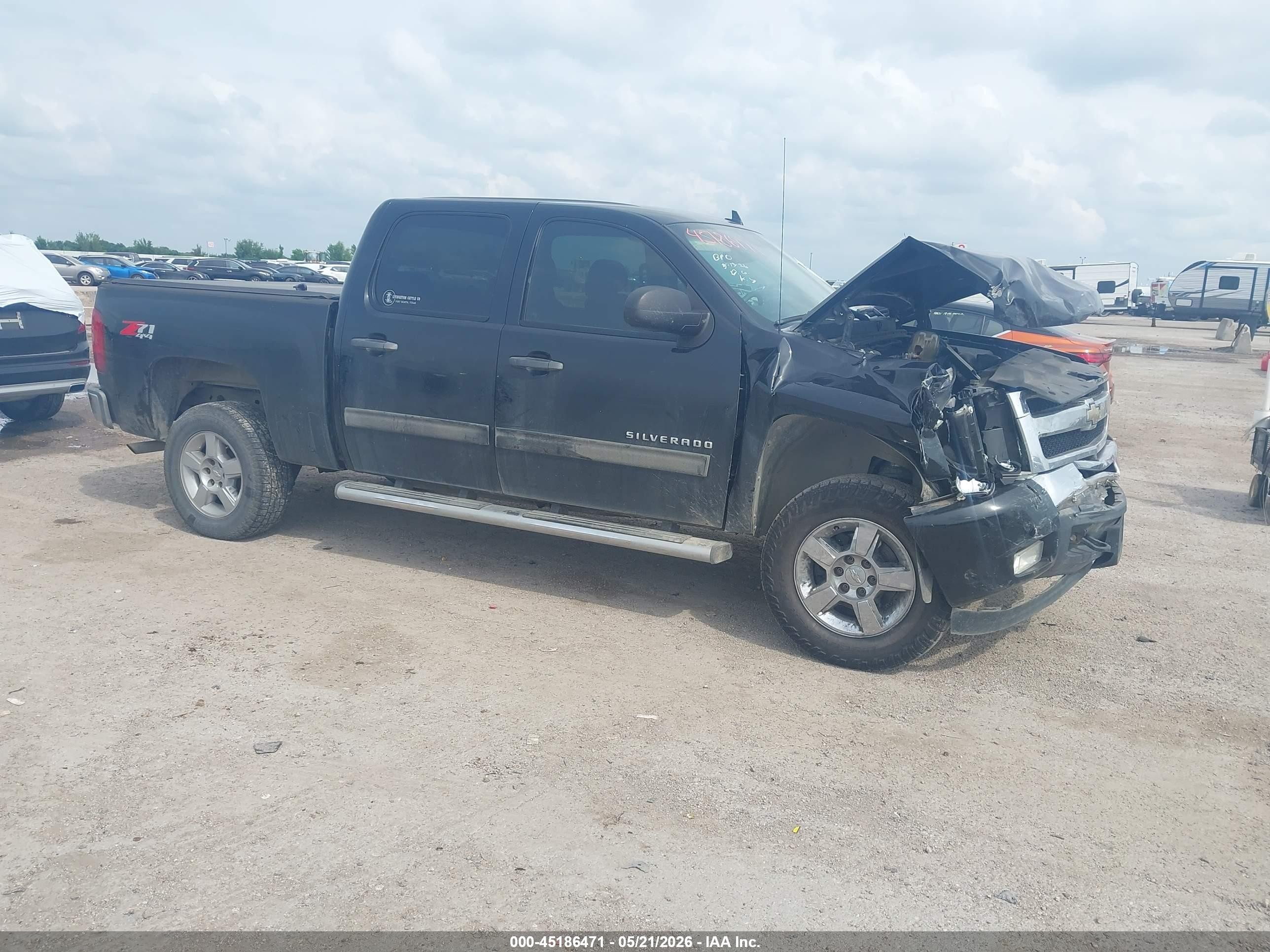 2011 Chevrolet Silverado 1500 Lt Black vin: 3GCPKSE39BG184778