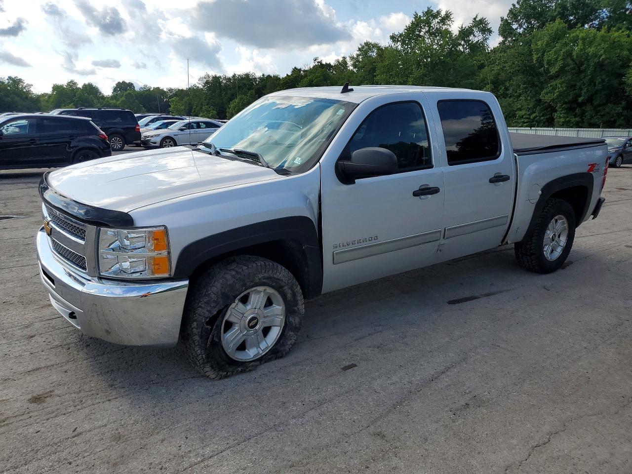 2012 Chevrolet Silverado K1500 Lt Silver vin: 3GCPKSE70CG270341