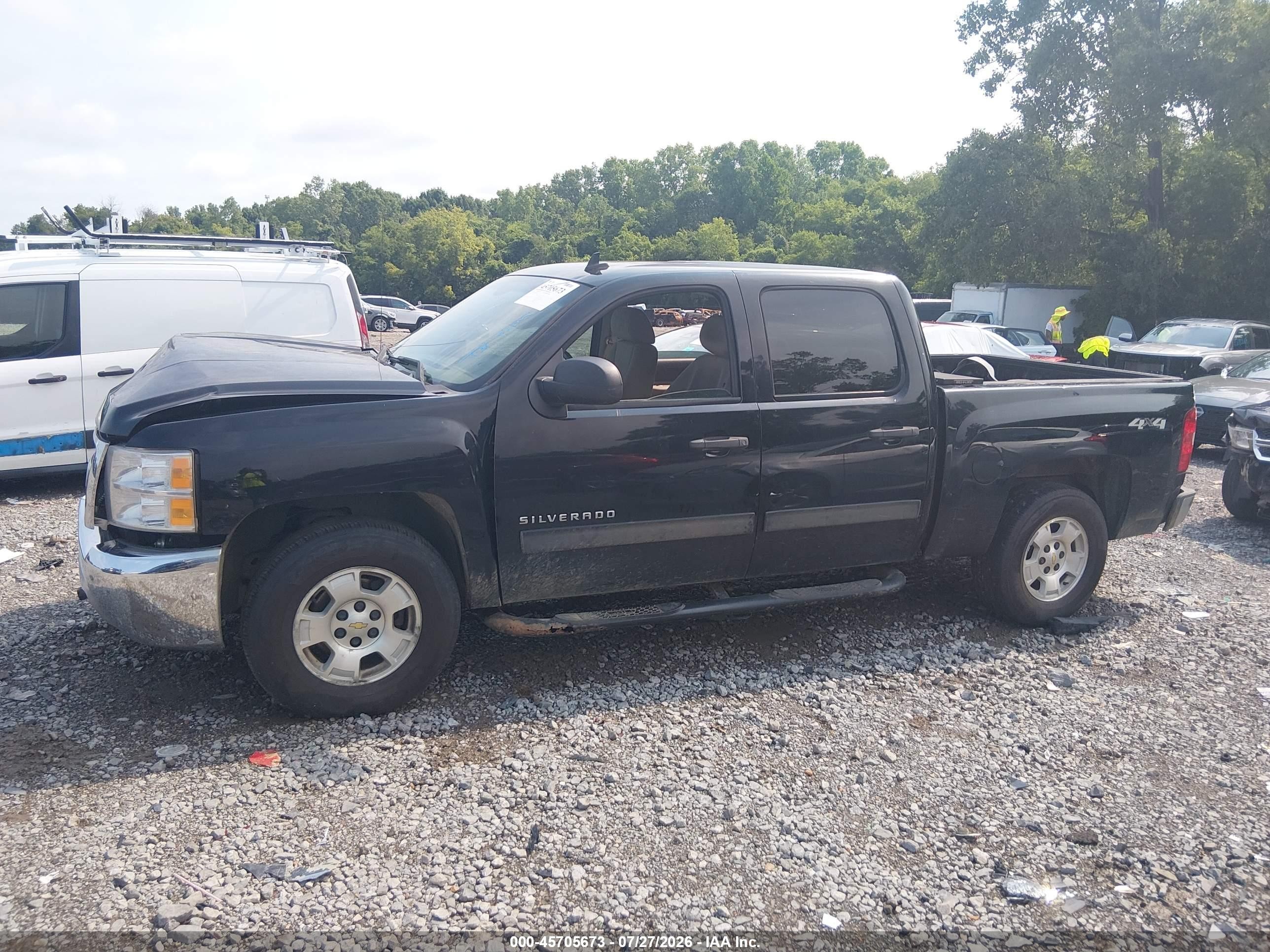 2013 Chevrolet Silverado 1500 Lt Black vin: 3GCPKSE70DG119582