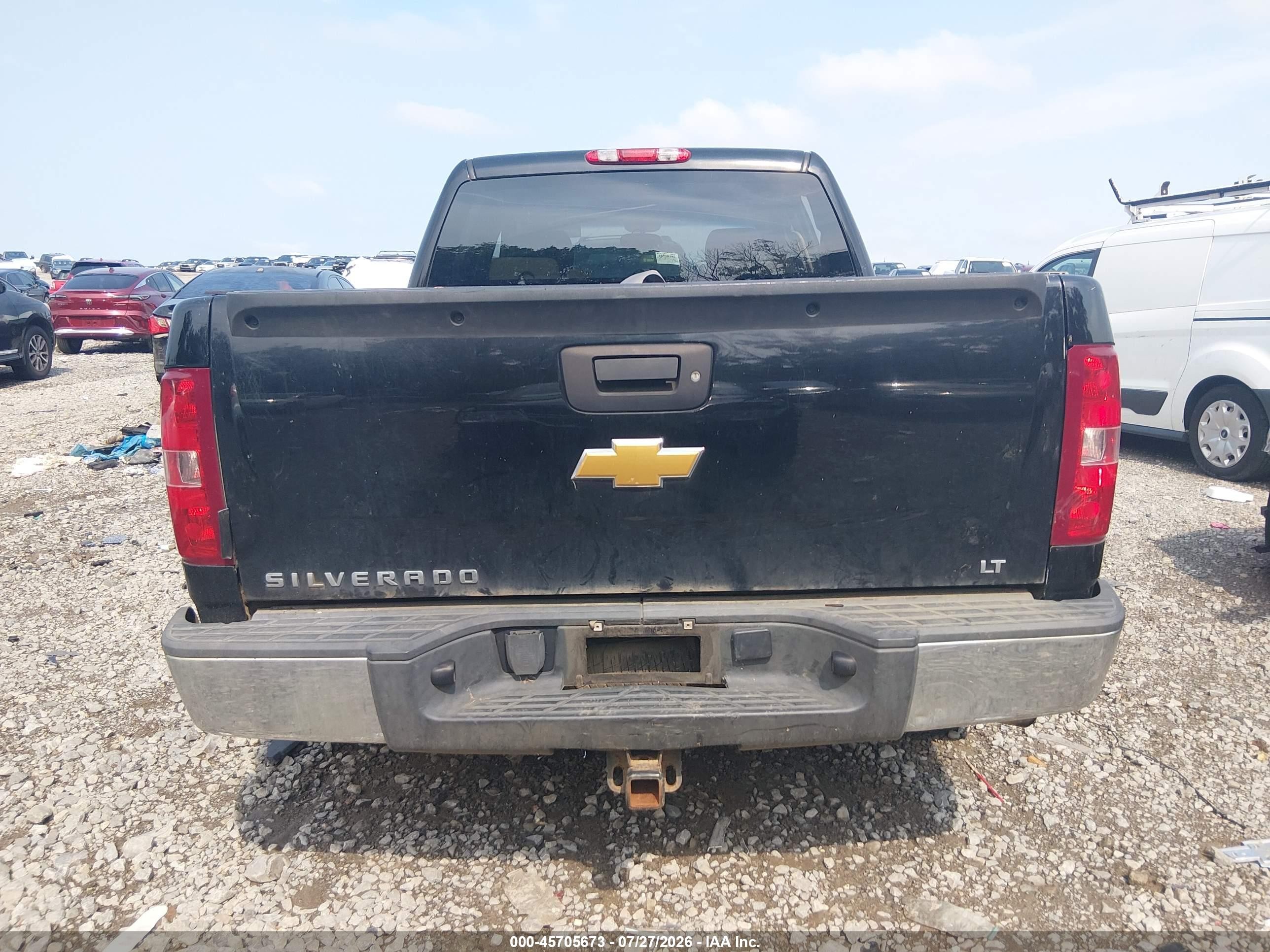 2013 Chevrolet Silverado 1500 Lt Black vin: 3GCPKSE70DG119582