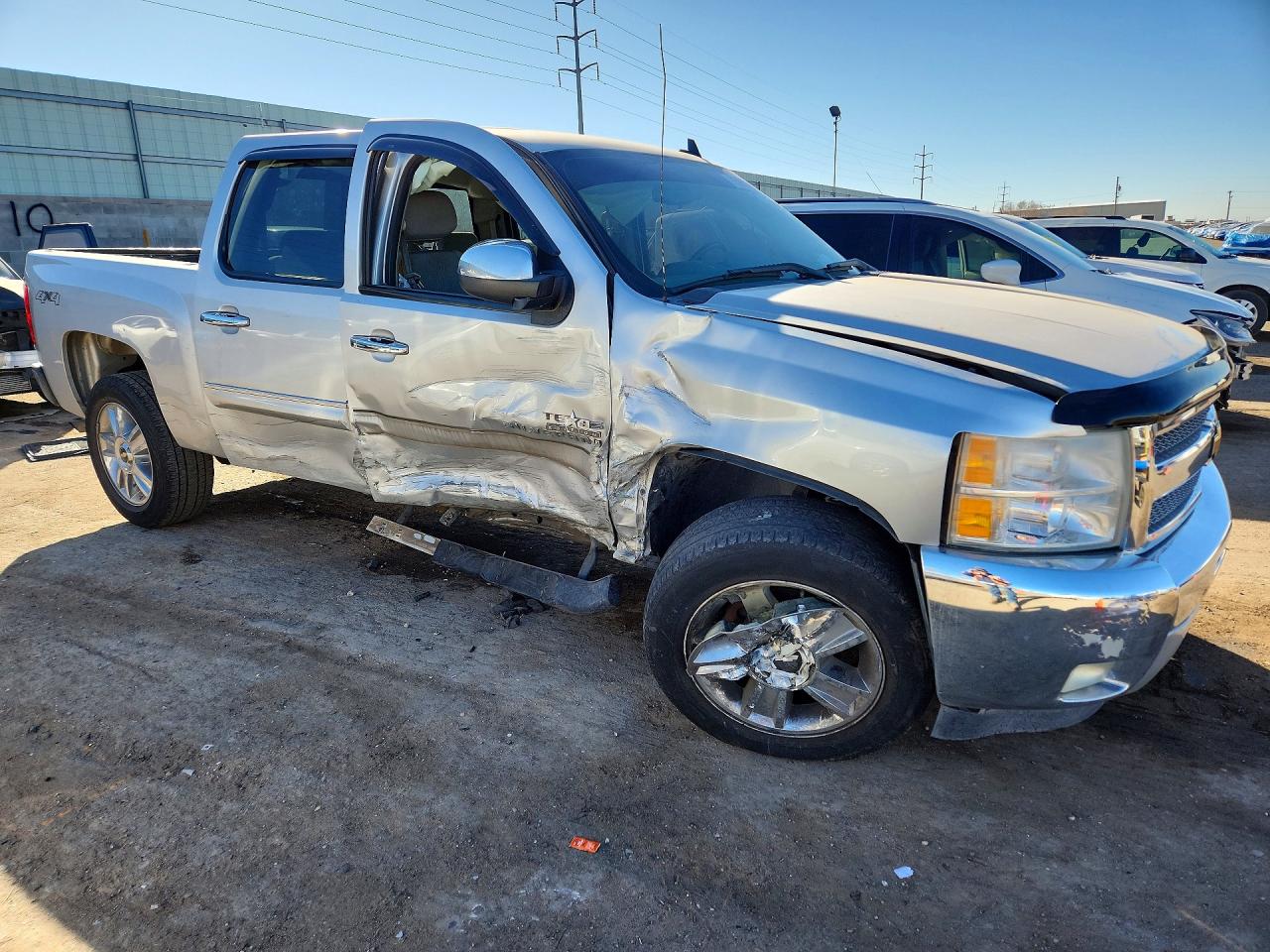 2013 Chevrolet Silverado K1500 Lt Silver vin: 3GCPKSE70DG268963