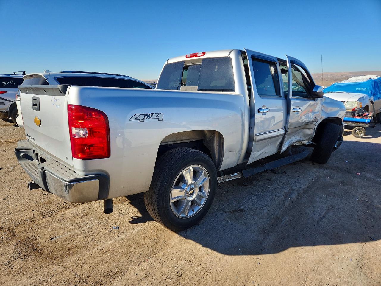 2013 Chevrolet Silverado K1500 Lt Silver vin: 3GCPKSE70DG268963