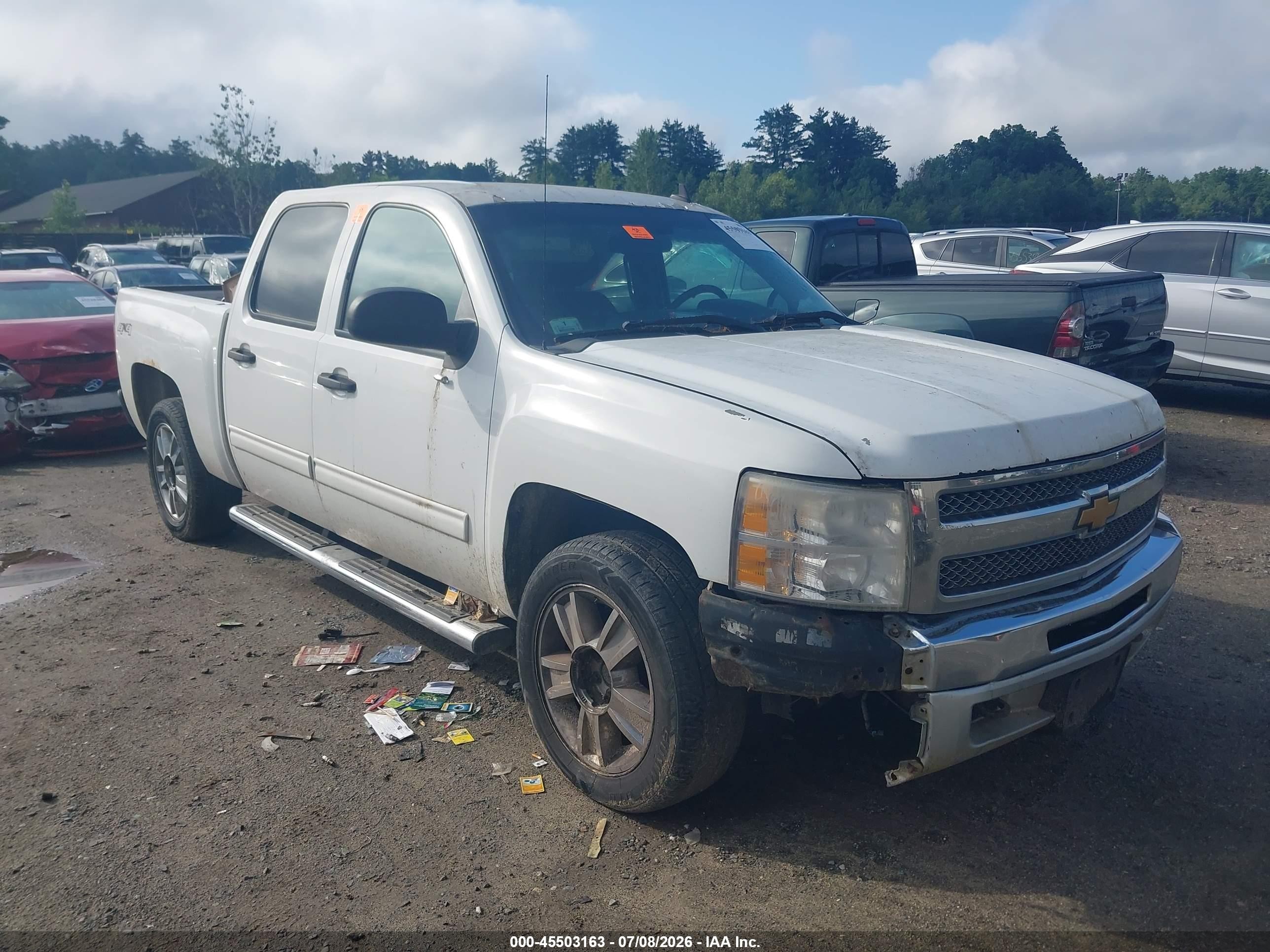 2013 Chevrolet Silverado 1500 Lt White vin: 3GCPKSE70DG269367