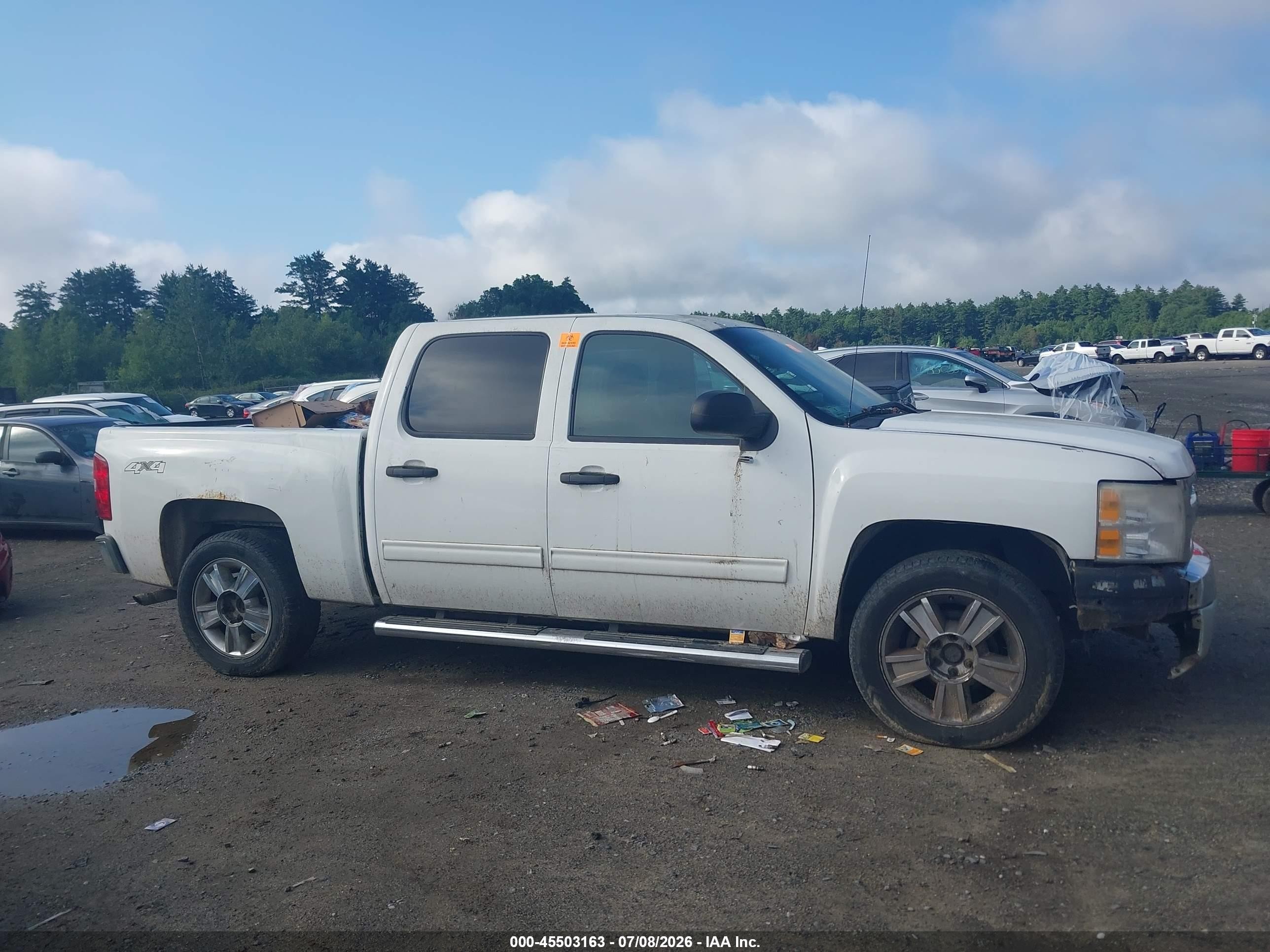 2013 Chevrolet Silverado 1500 Lt White vin: 3GCPKSE70DG269367