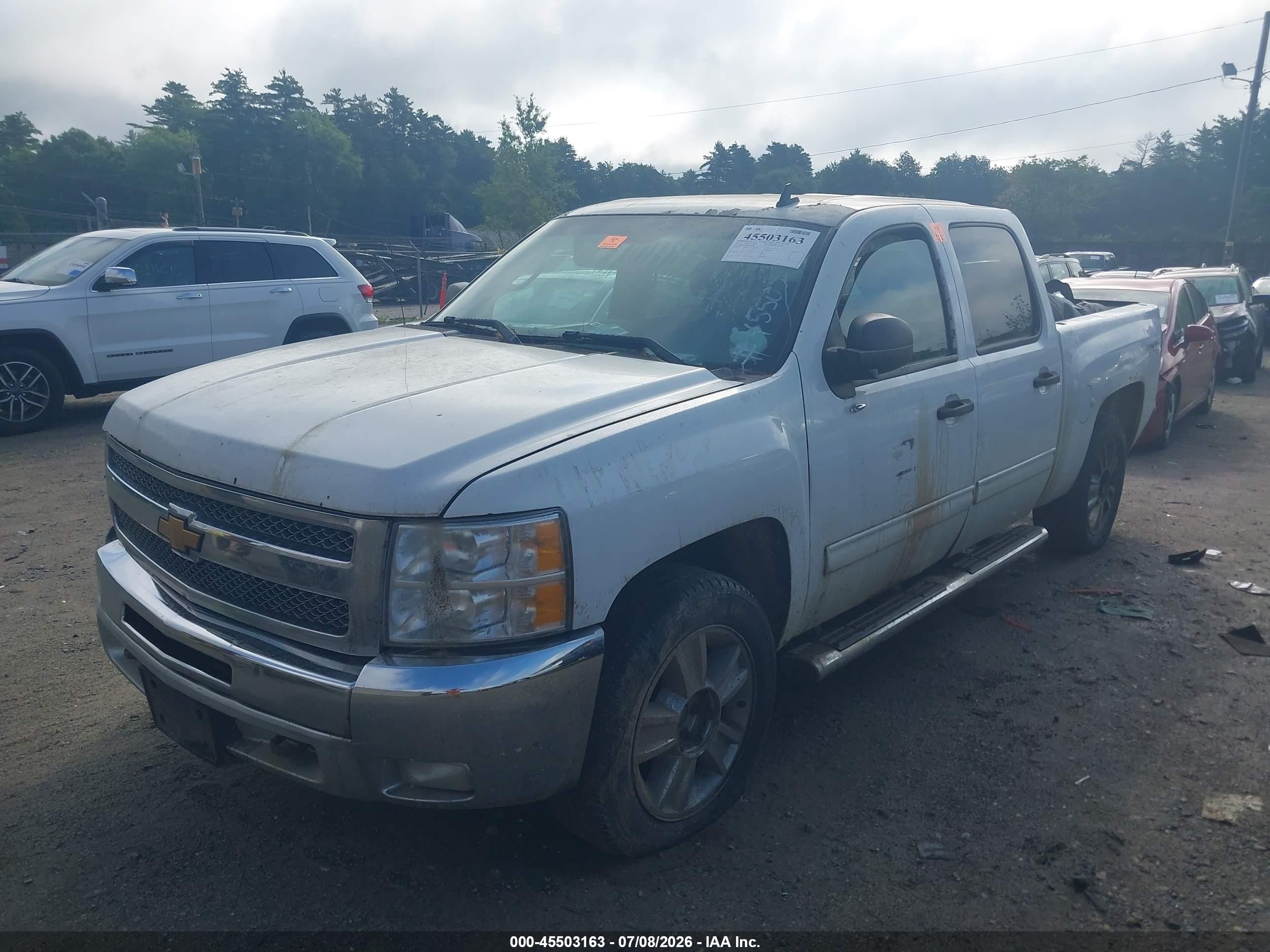 2013 Chevrolet Silverado 1500 Lt White vin: 3GCPKSE70DG269367