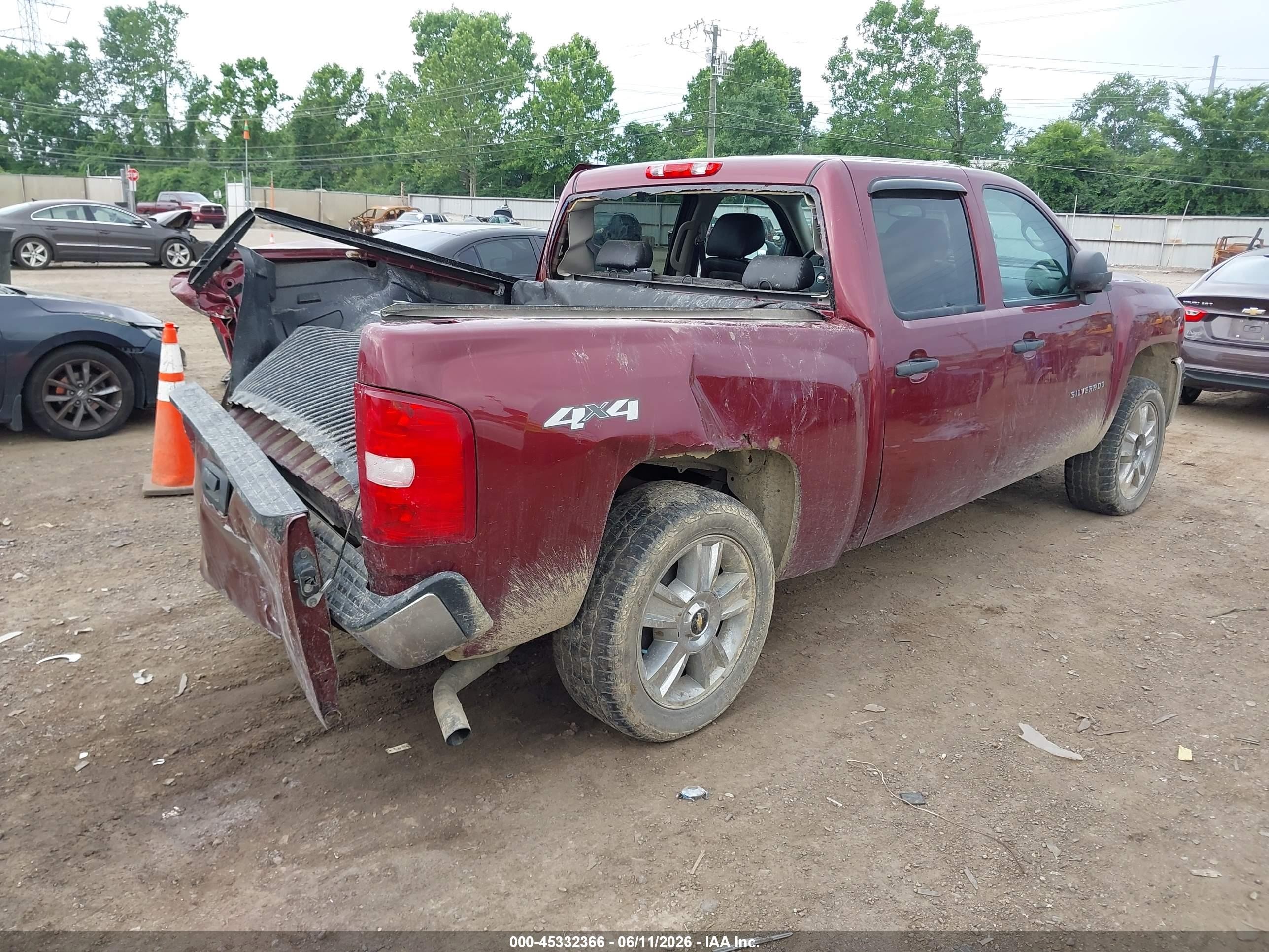 2013 Chevrolet Silverado 1500 Lt Темно-бордовый vin: 3GCPKSE70DG278036