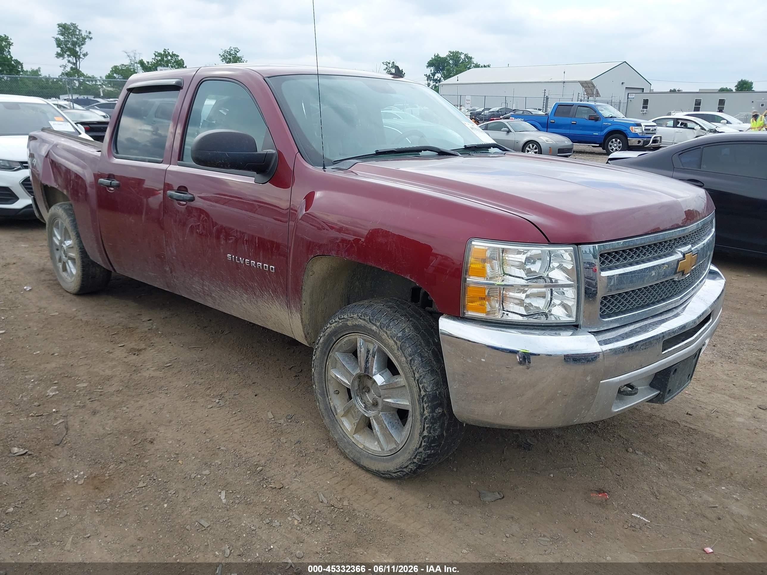 2013 Chevrolet Silverado 1500 Lt Темно-бордовый vin: 3GCPKSE70DG278036