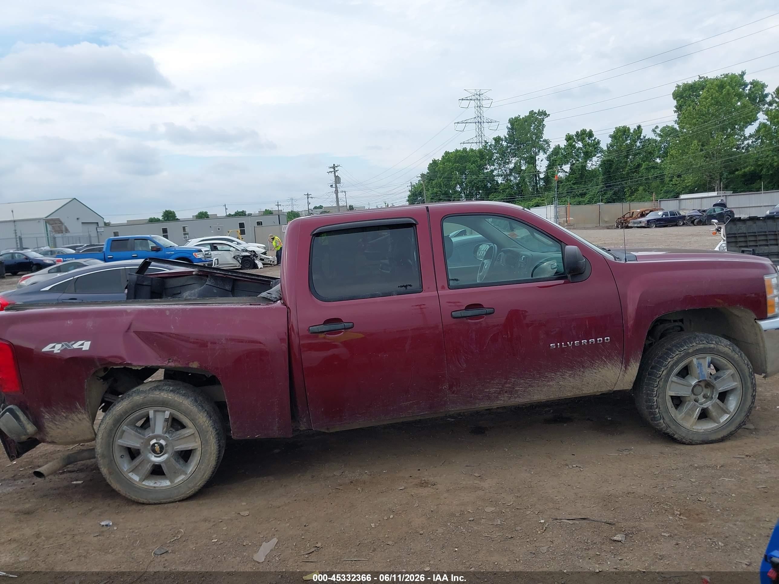 2013 Chevrolet Silverado 1500 Lt Темно-бордовый vin: 3GCPKSE70DG278036