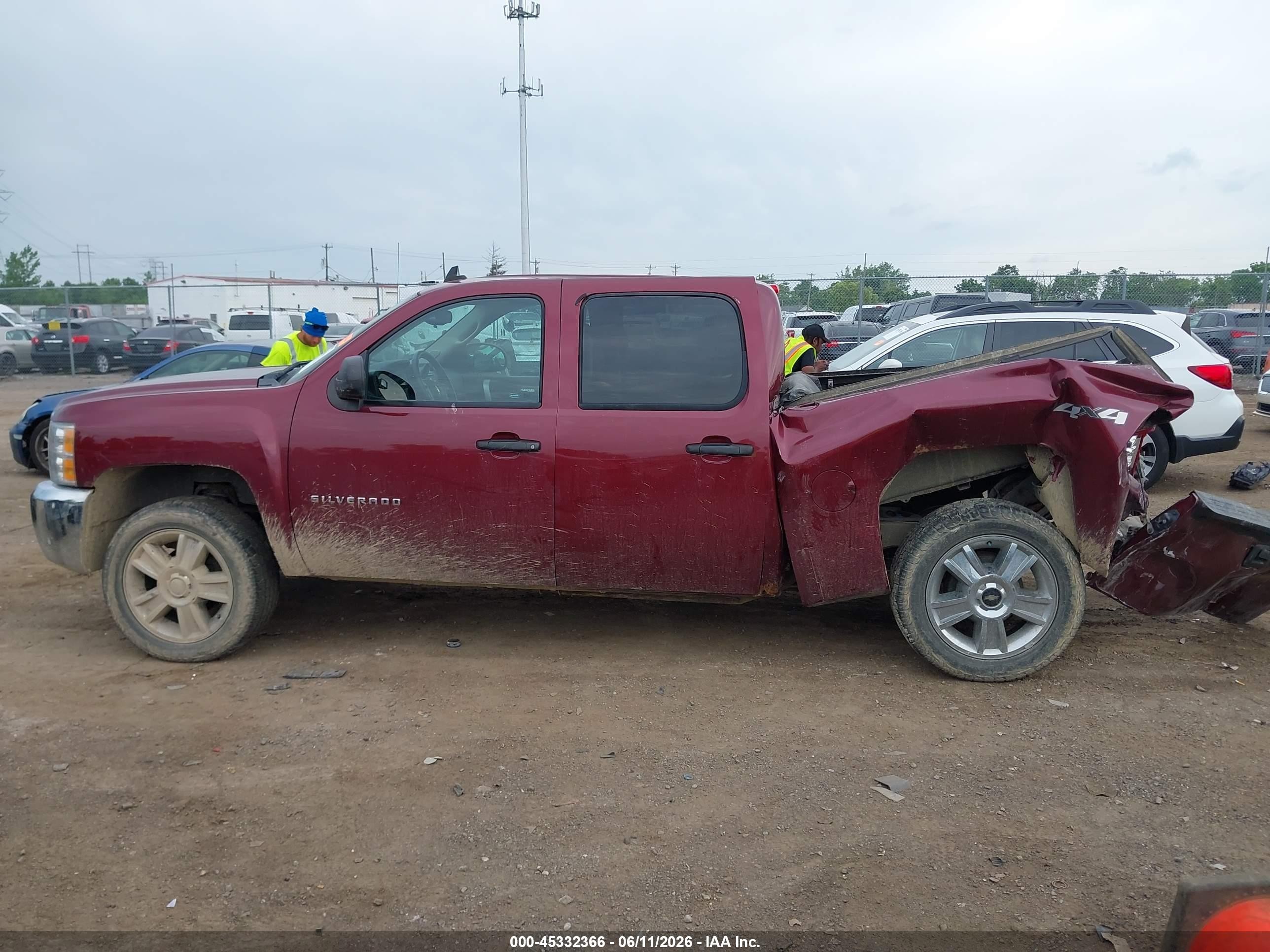 2013 Chevrolet Silverado 1500 Lt Темно-бордовый vin: 3GCPKSE70DG278036