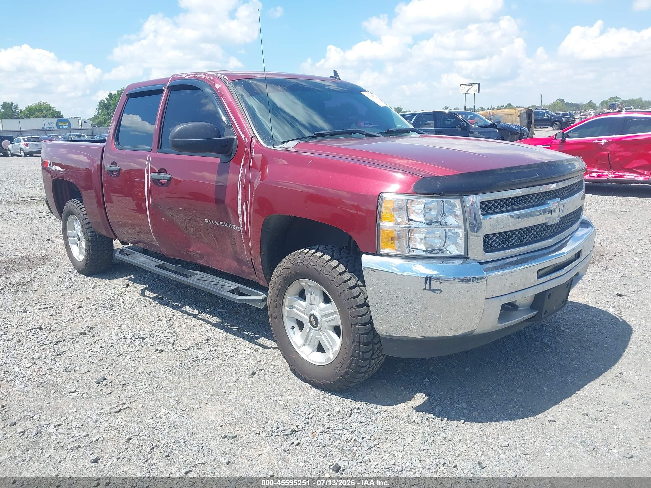 2013 Chevrolet Silverado 1500 Lt Maroon vin: 3GCPKSE70DG303467