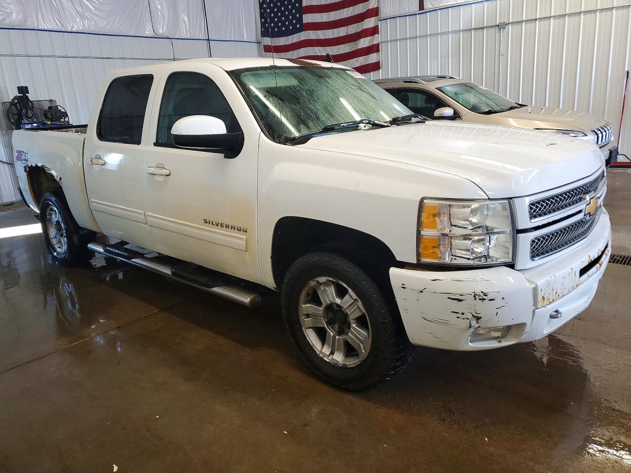 2012 Chevrolet Silverado K1500 Lt White vin: 3GCPKSE71CG100487