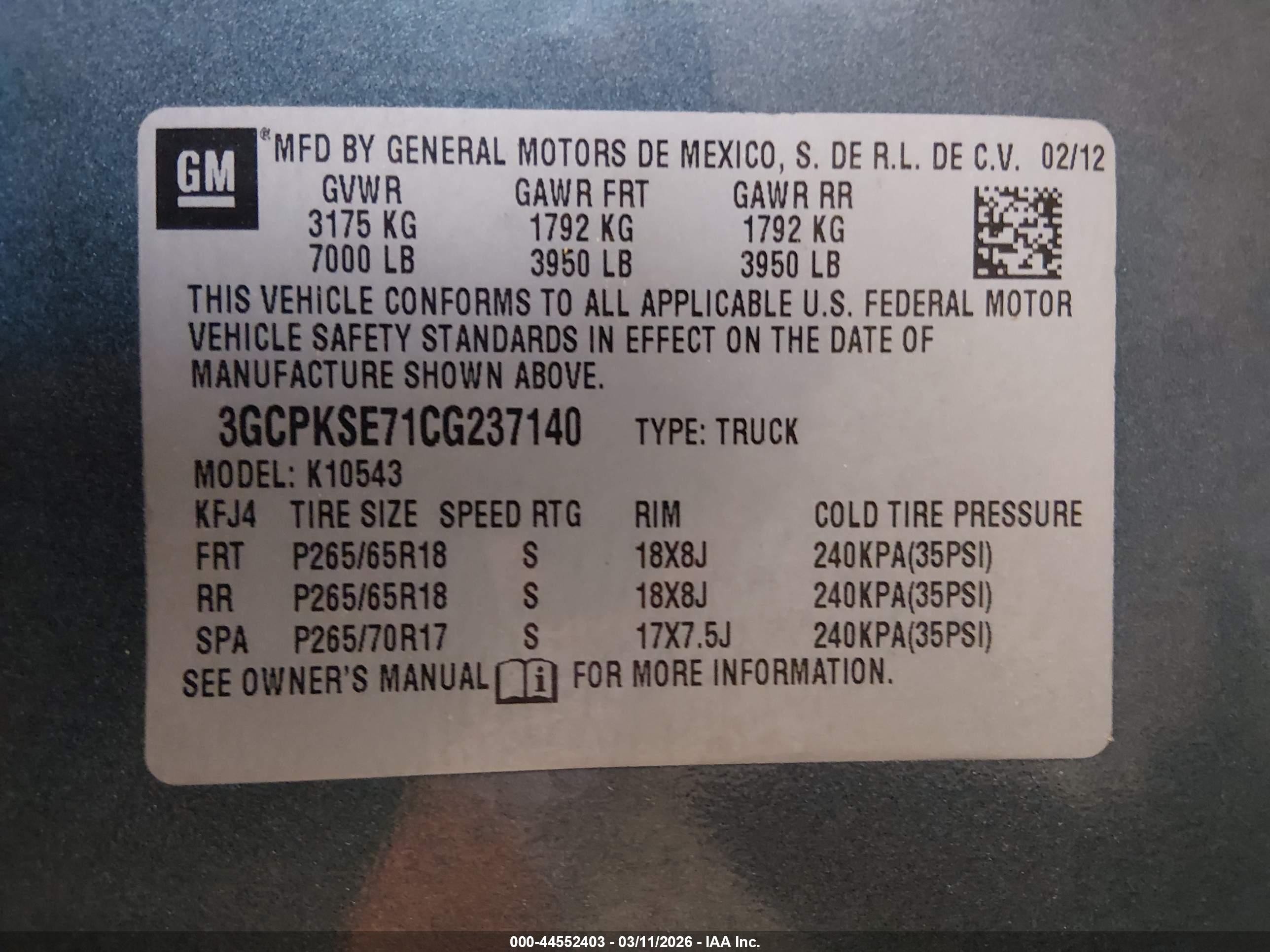 2012 Chevrolet Silverado 1500 Lt Blue vin: 3GCPKSE71CG237140