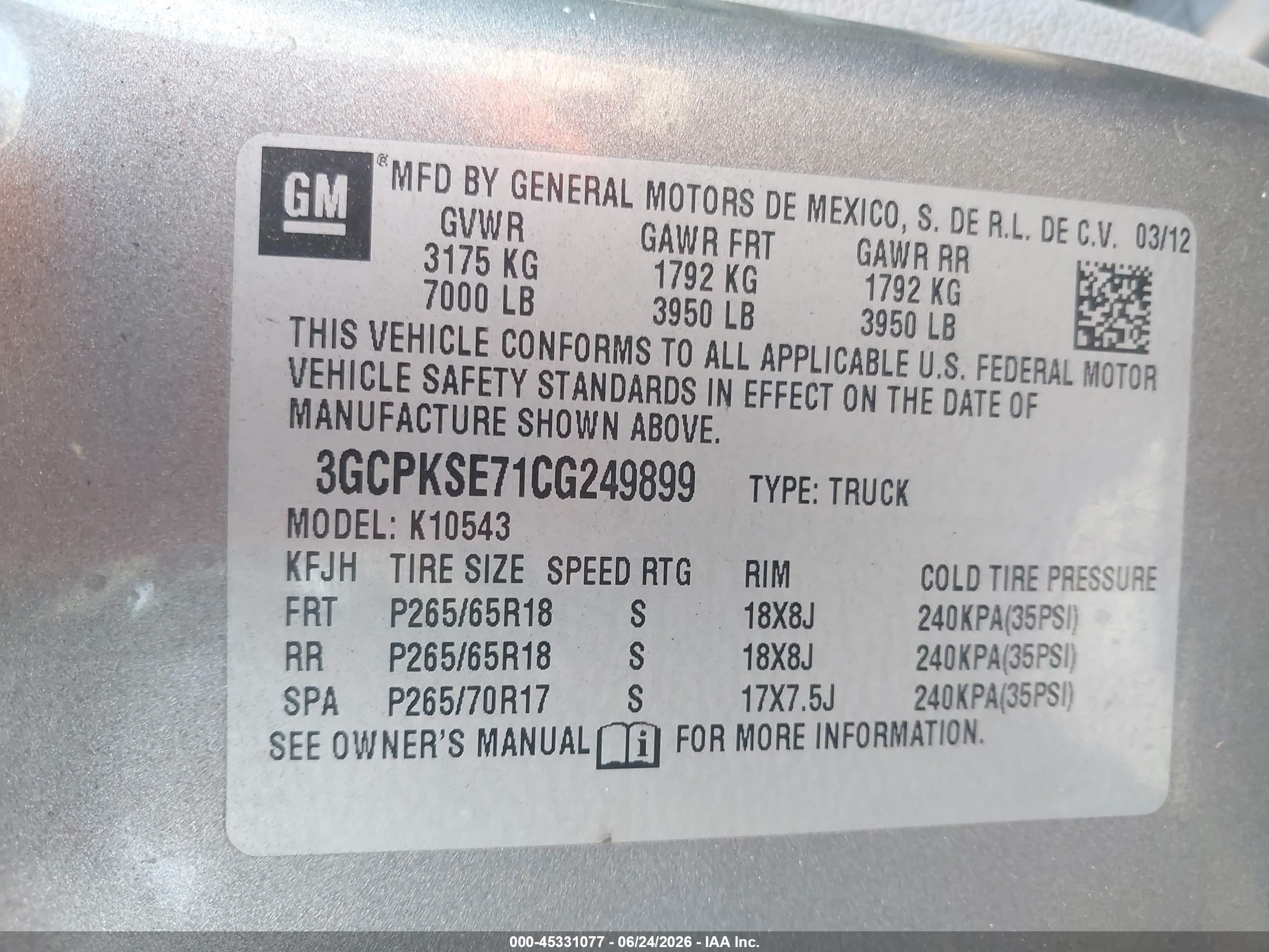 2012 Chevrolet Silverado 1500 Lt Brown vin: 3GCPKSE71CG249899