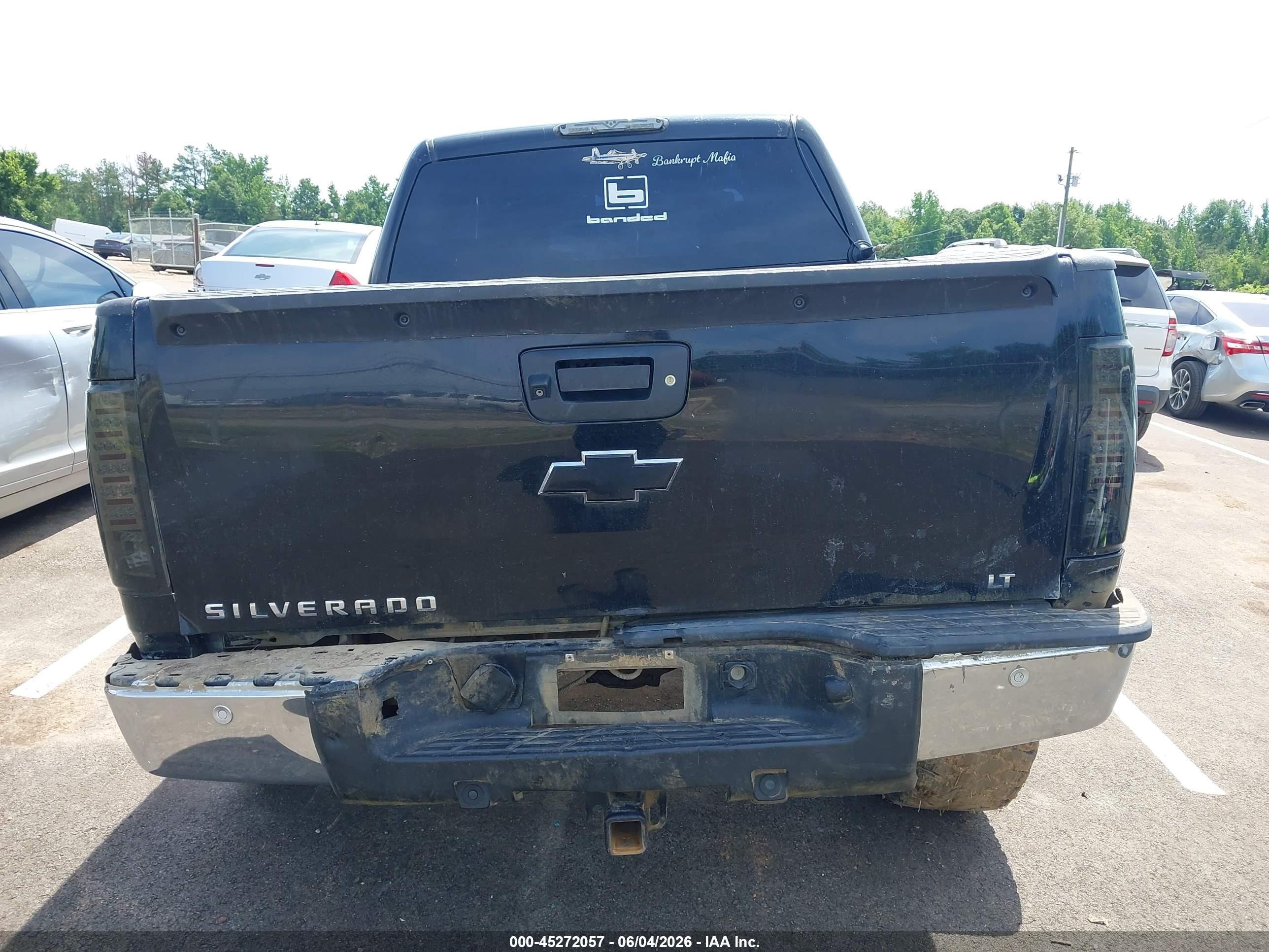 2012 Chevrolet Silverado 1500 Lt Black vin: 3GCPKSE71CG303573