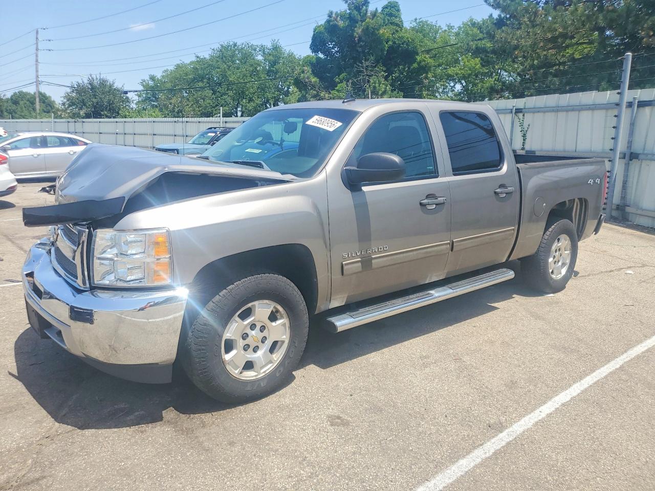 2013 Chevrolet Silverado K1500 Lt Silver vin: 3GCPKSE71DG158827