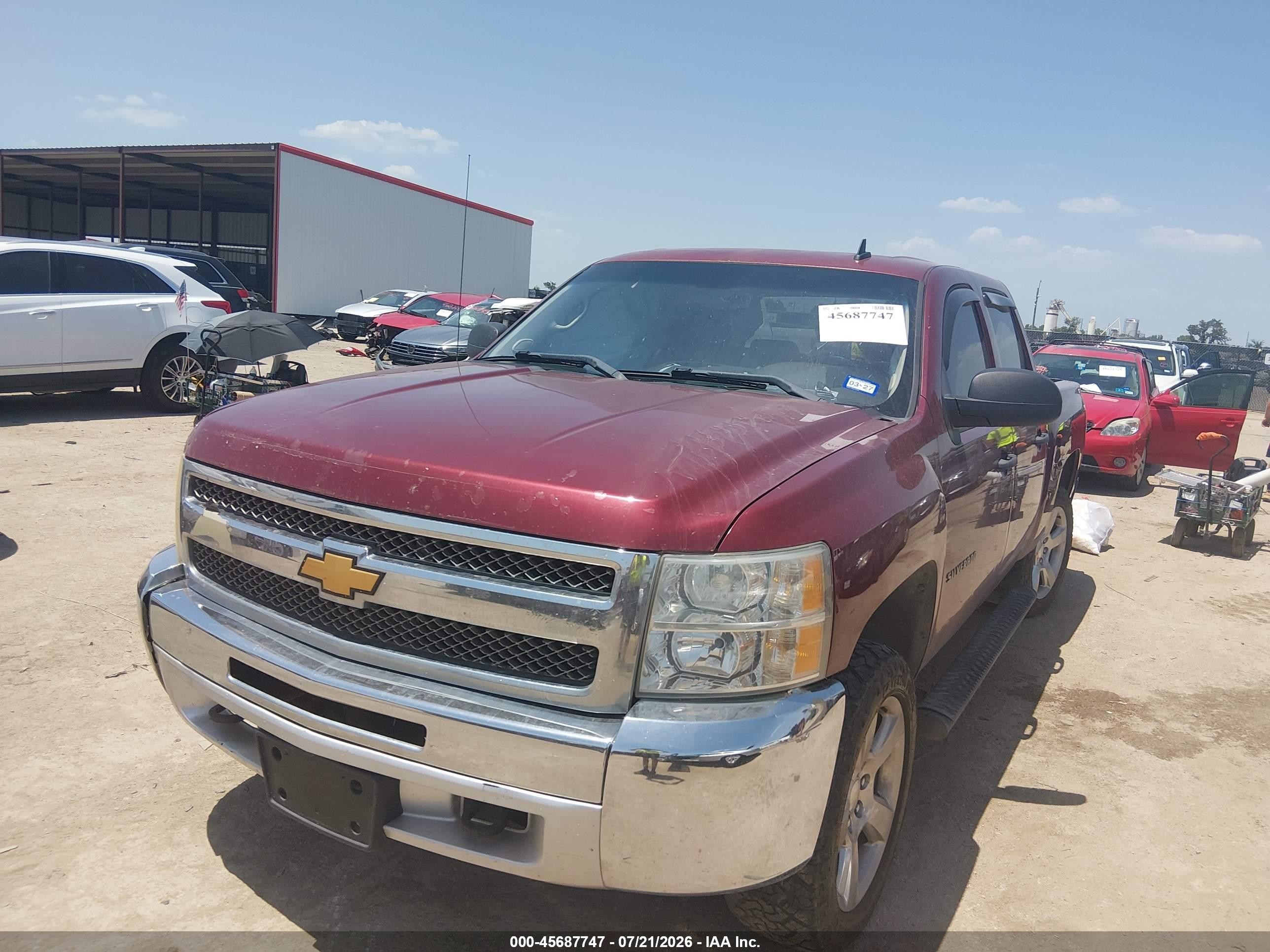 2013 Chevrolet Silverado 1500 Lt Maroon vin: 3GCPKSE71DG159816