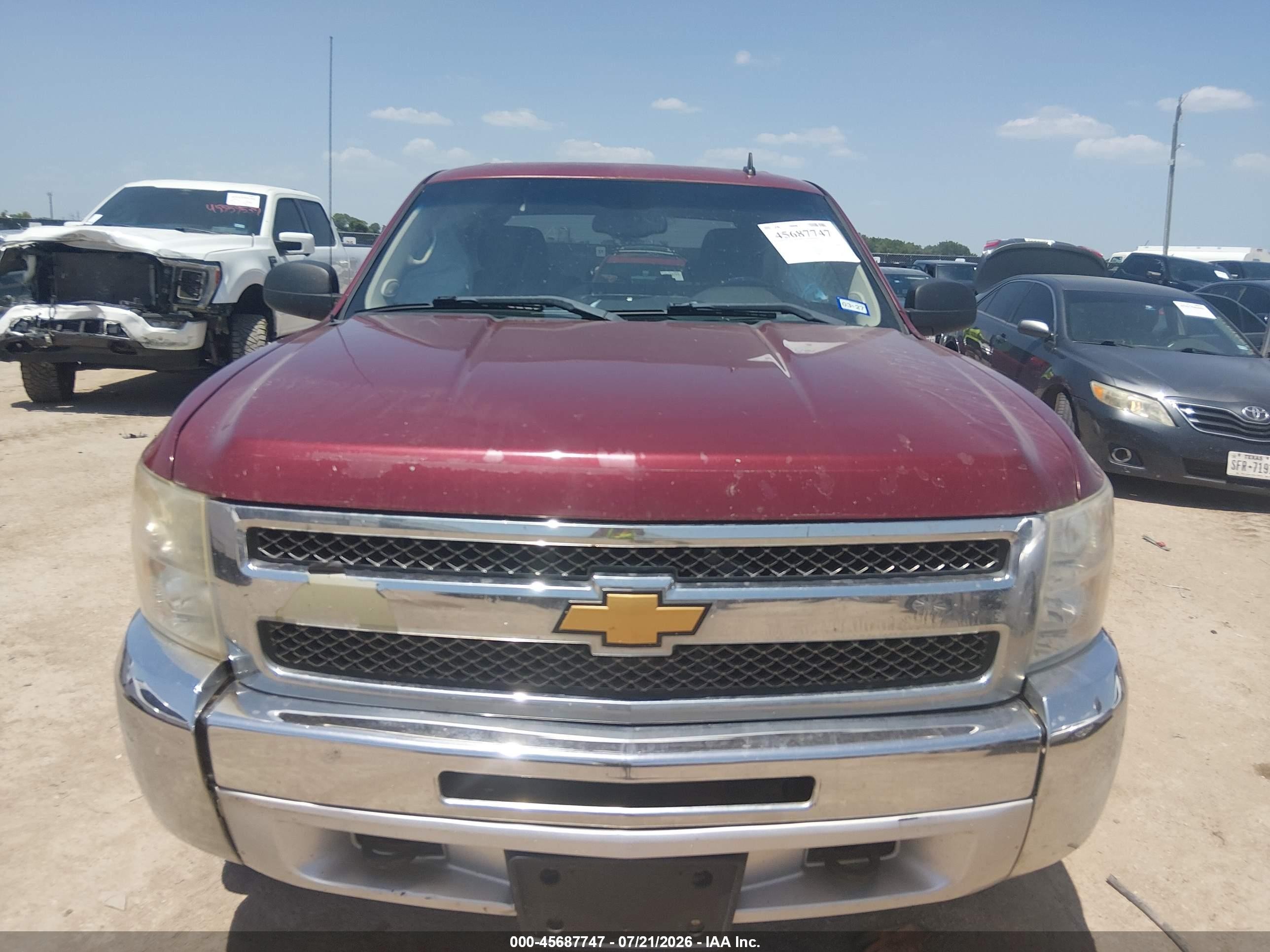 2013 Chevrolet Silverado 1500 Lt Maroon vin: 3GCPKSE71DG159816