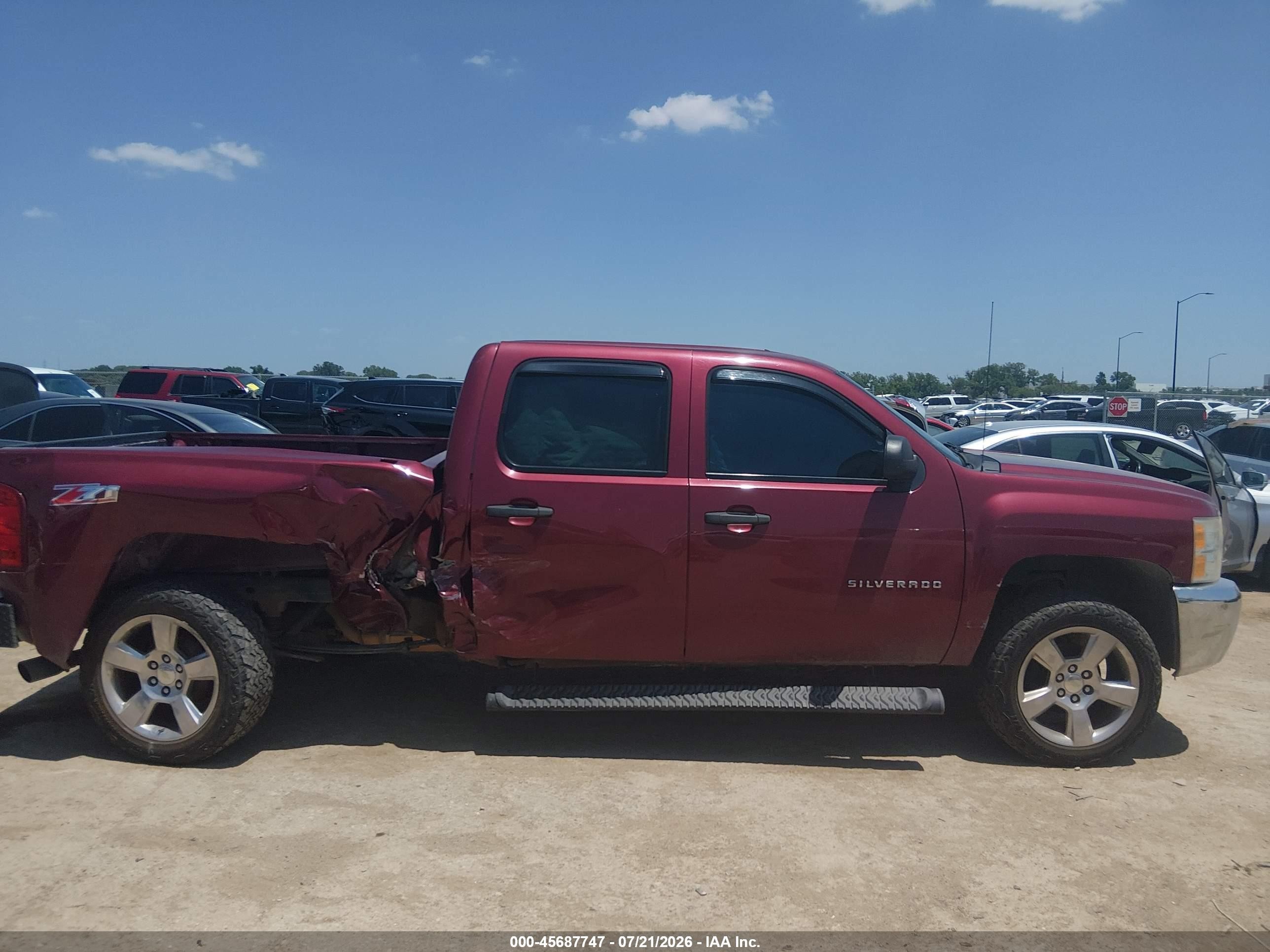 2013 Chevrolet Silverado 1500 Lt Maroon vin: 3GCPKSE71DG159816