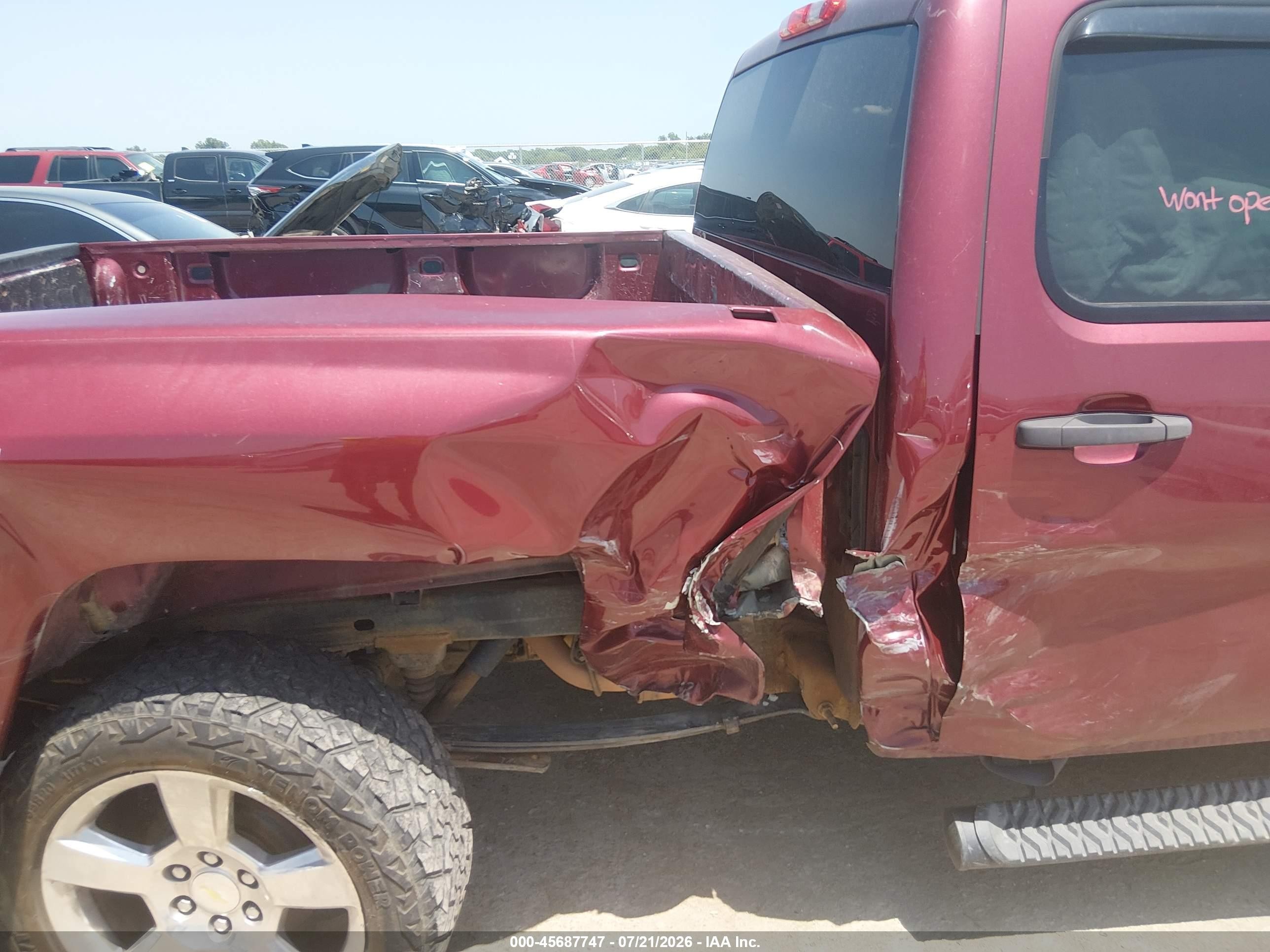 2013 Chevrolet Silverado 1500 Lt Maroon vin: 3GCPKSE71DG159816