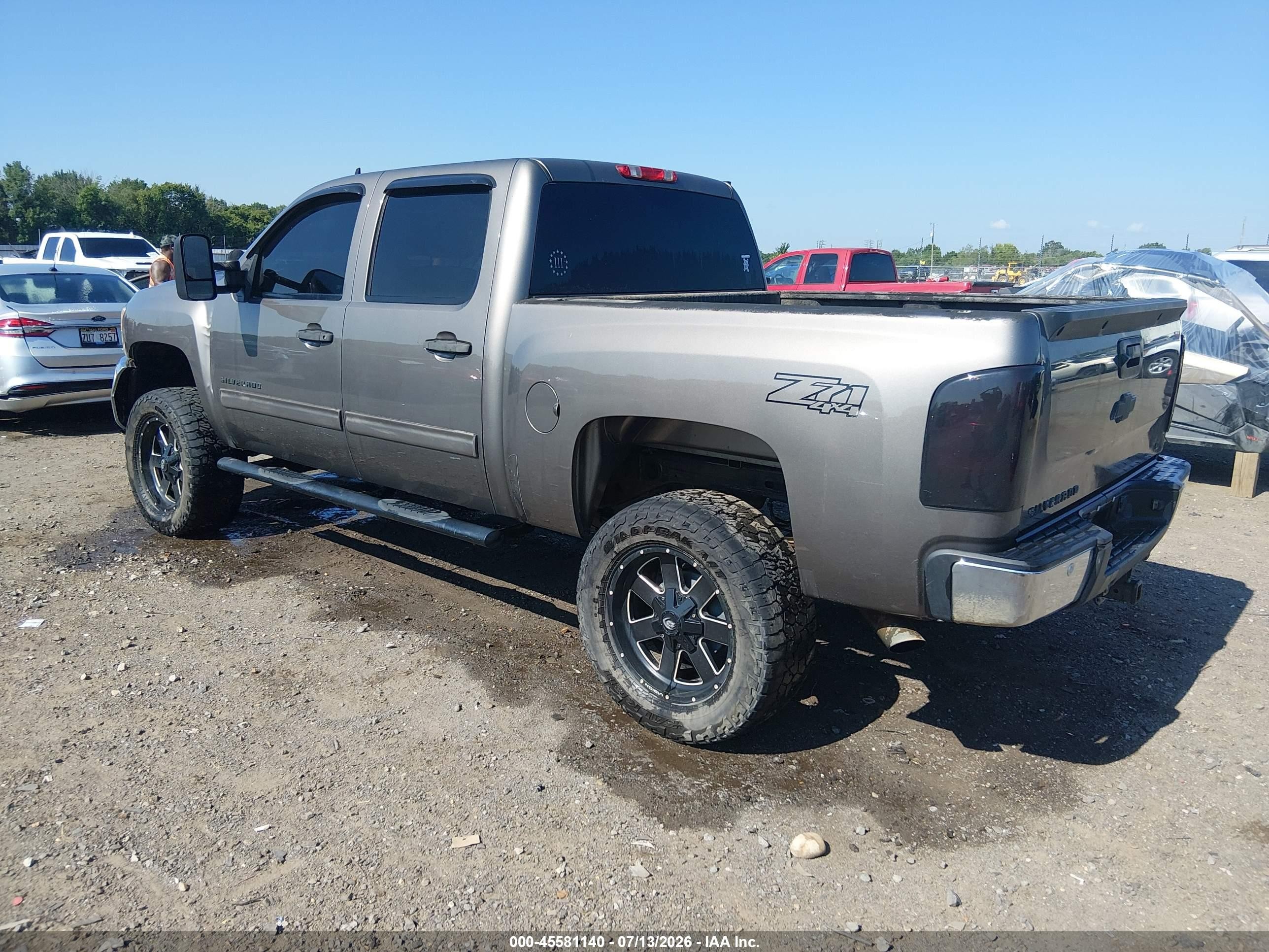 2013 Chevrolet Silverado 1500 Lt Gray vin: 3GCPKSE71DG172596