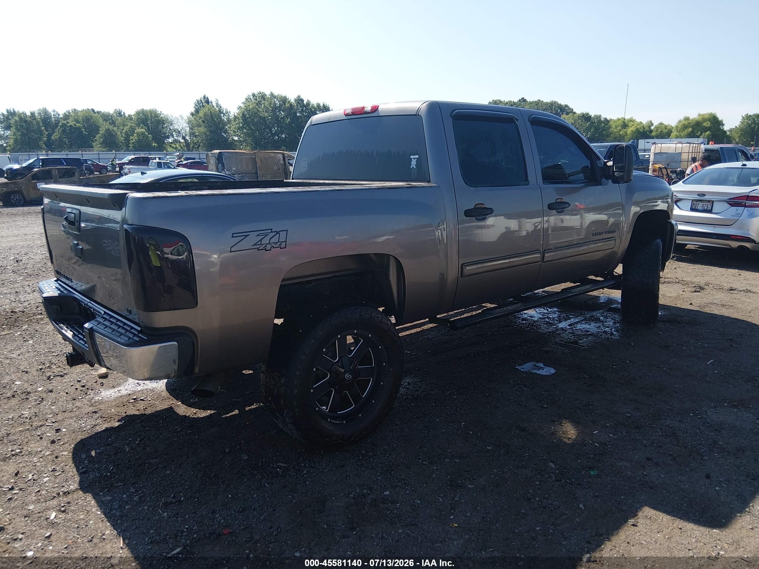 2013 Chevrolet Silverado 1500 Lt Gray vin: 3GCPKSE71DG172596