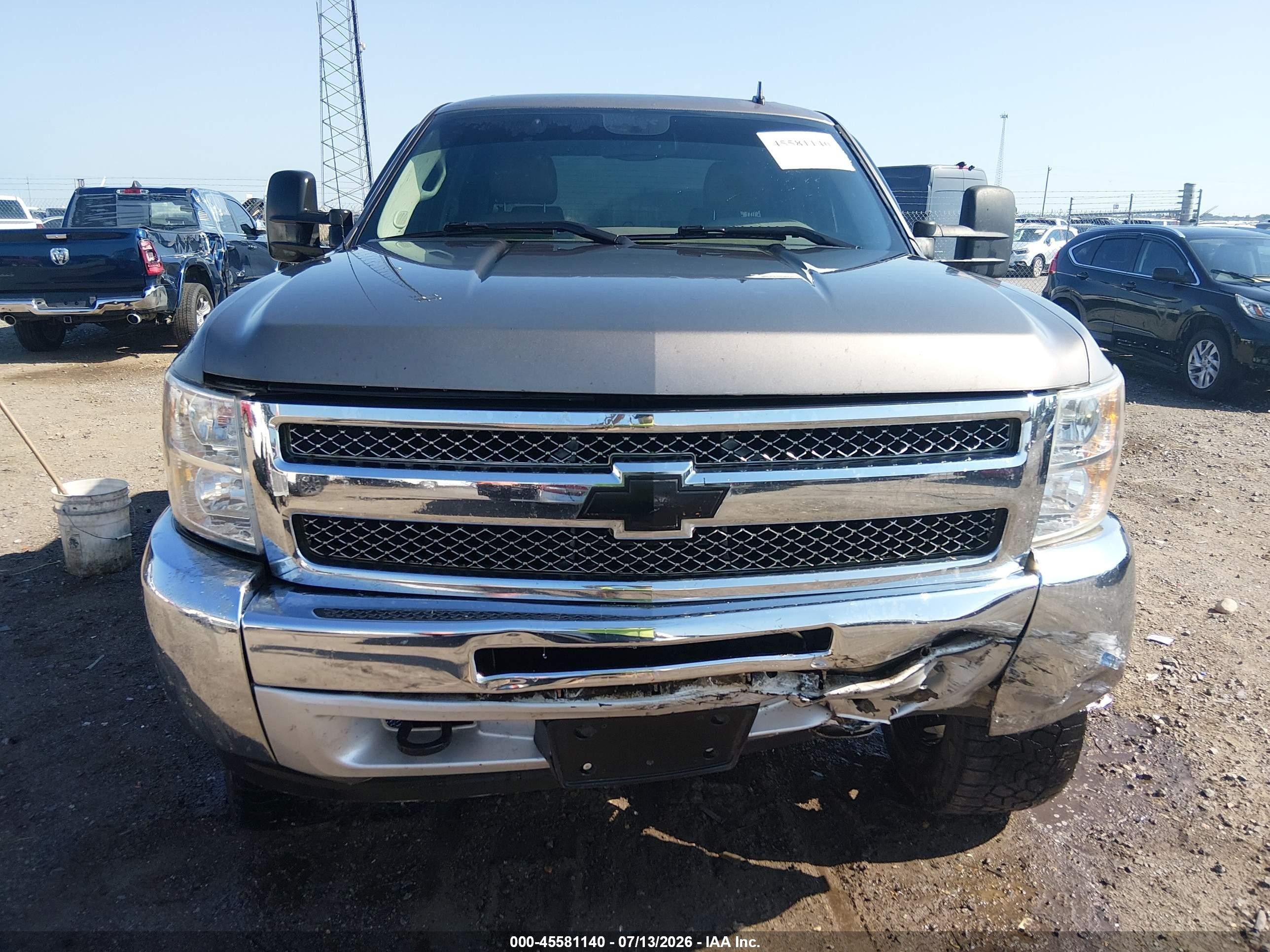 2013 Chevrolet Silverado 1500 Lt Gray vin: 3GCPKSE71DG172596