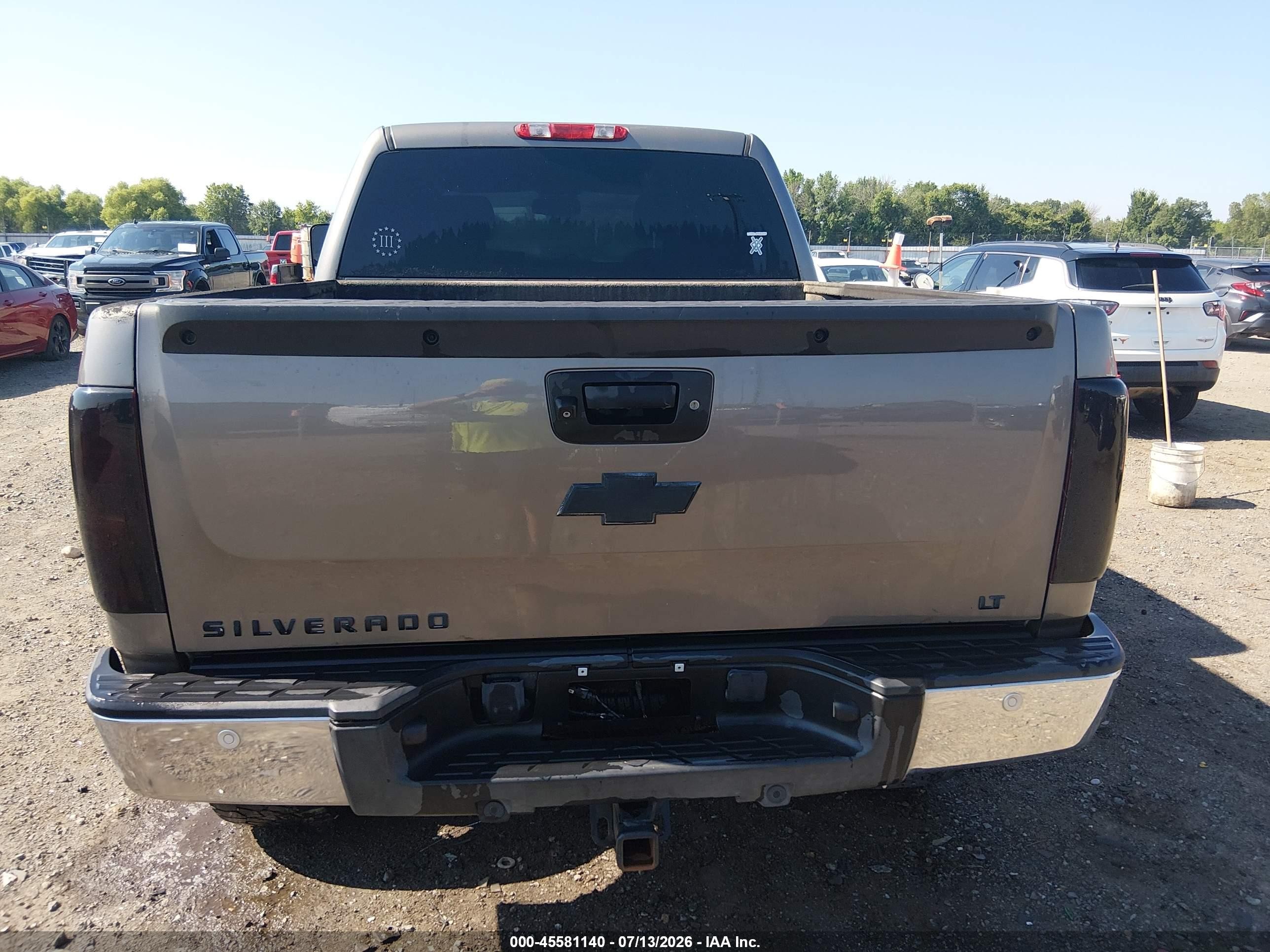 2013 Chevrolet Silverado 1500 Lt Gray vin: 3GCPKSE71DG172596