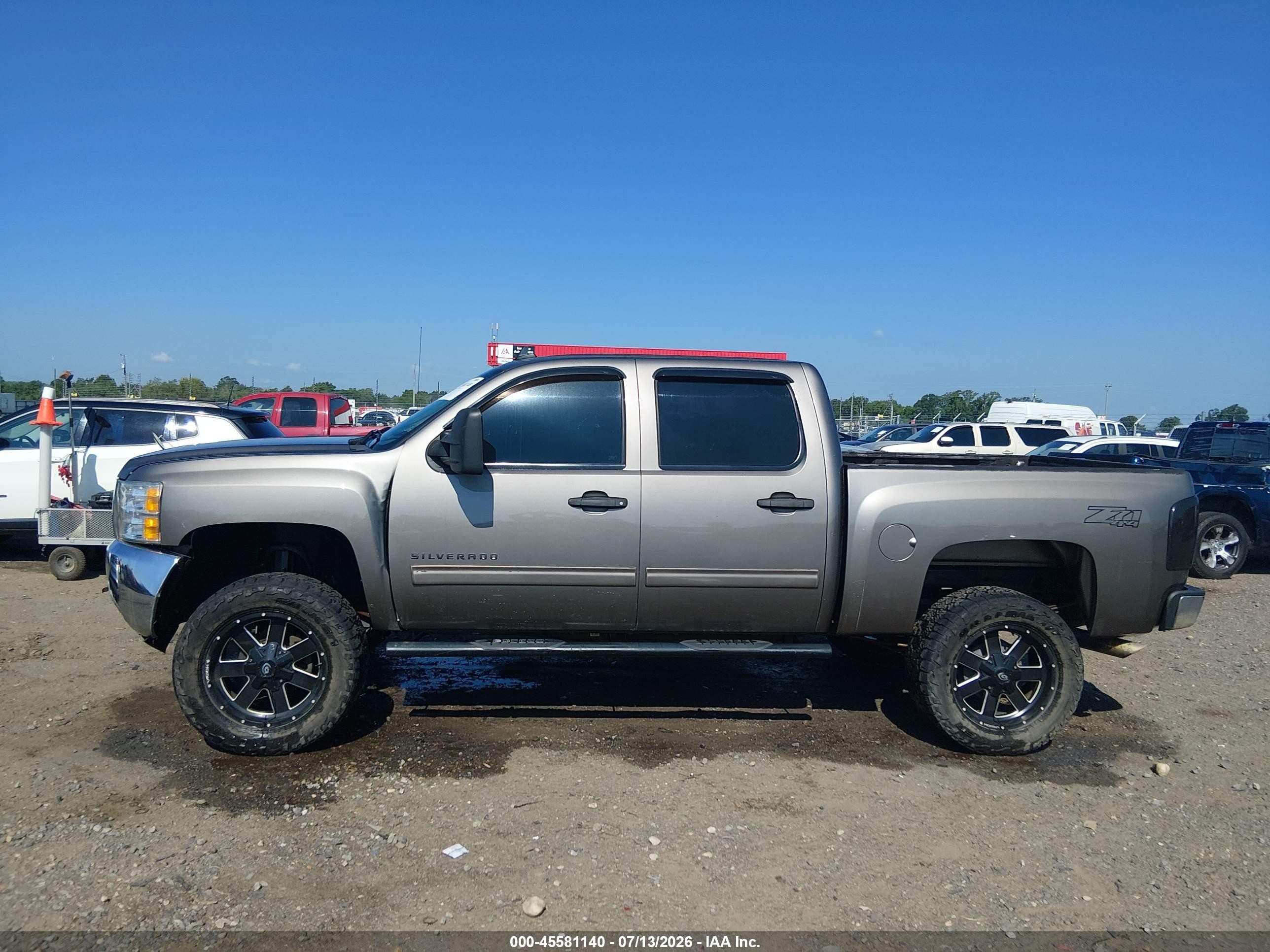 2013 Chevrolet Silverado 1500 Lt Gray vin: 3GCPKSE71DG172596