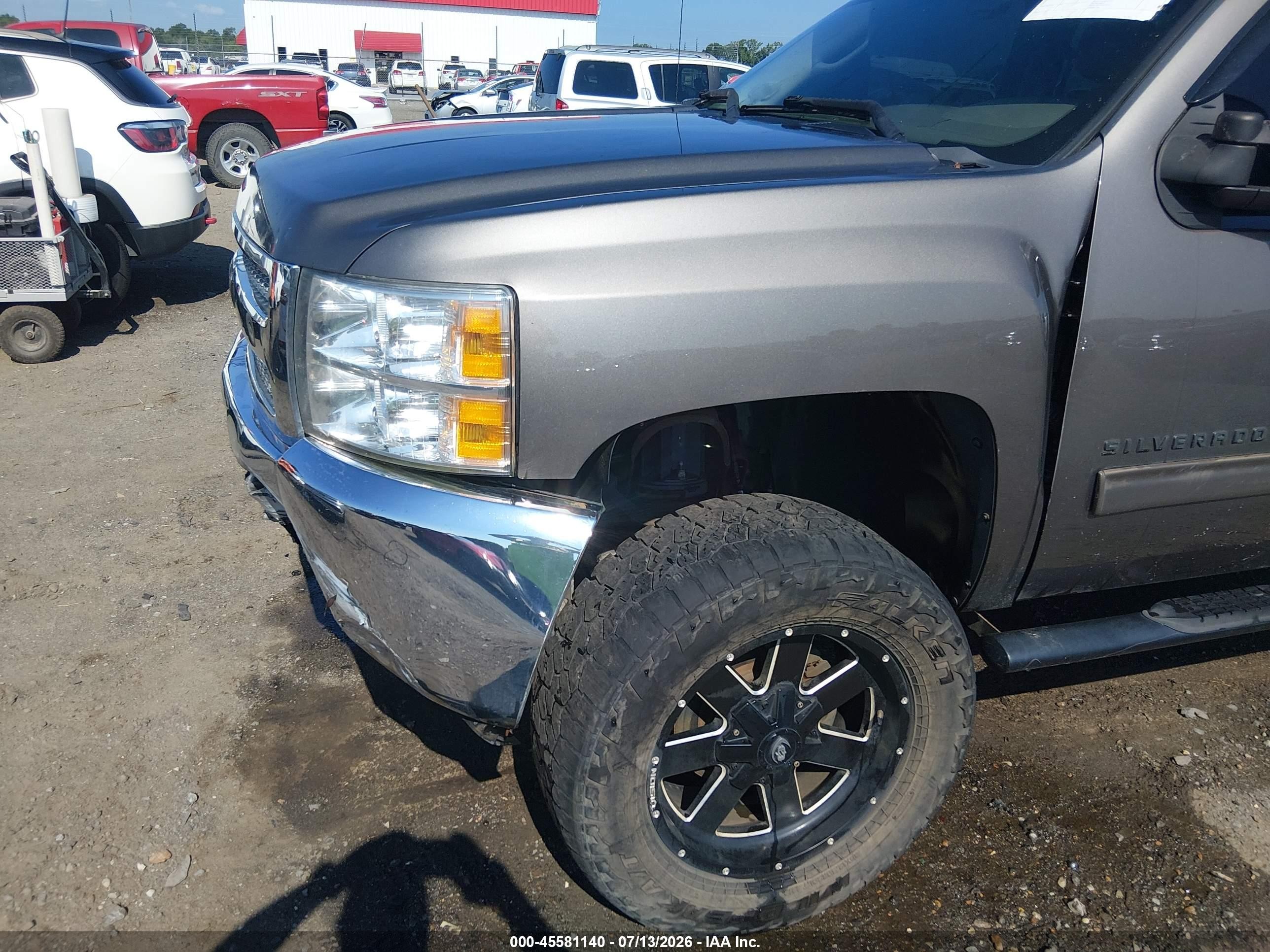 2013 Chevrolet Silverado 1500 Lt Gray vin: 3GCPKSE71DG172596