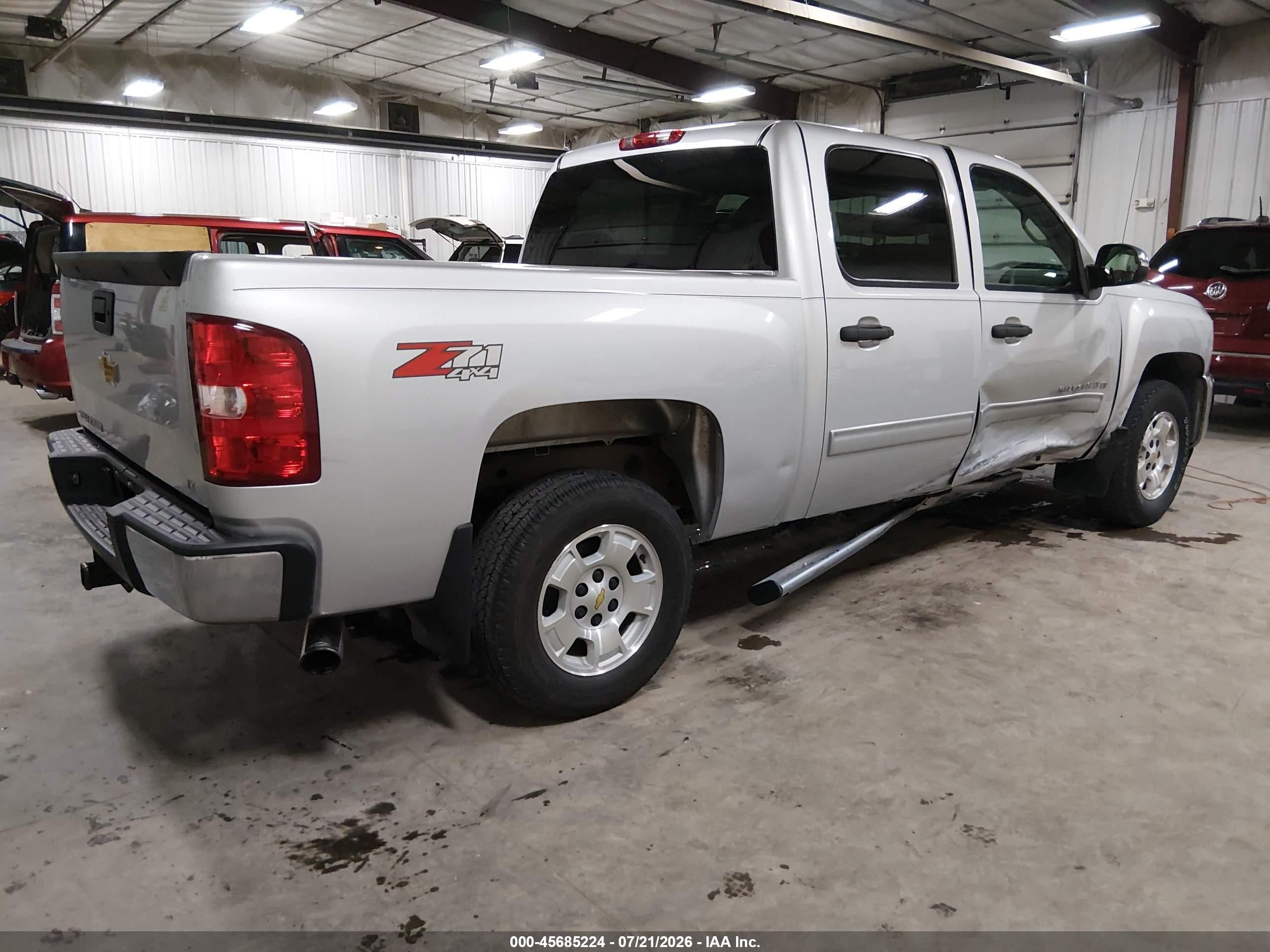 2013 Chevrolet Silverado 1500 Lt Silver vin: 3GCPKSE71DG277882
