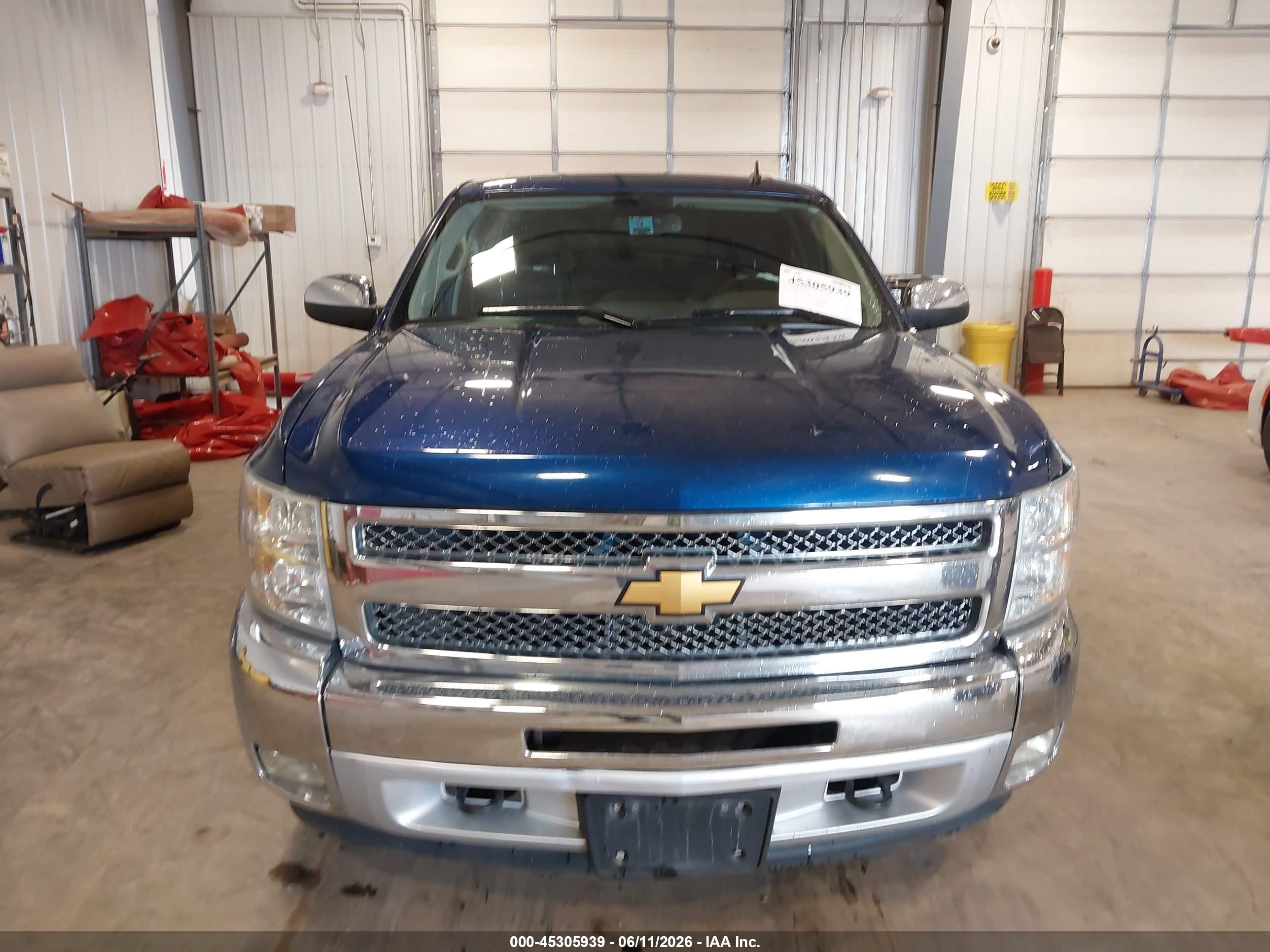 2013 Chevrolet Silverado 1500 Lt Blue vin: 3GCPKSE71DG281656