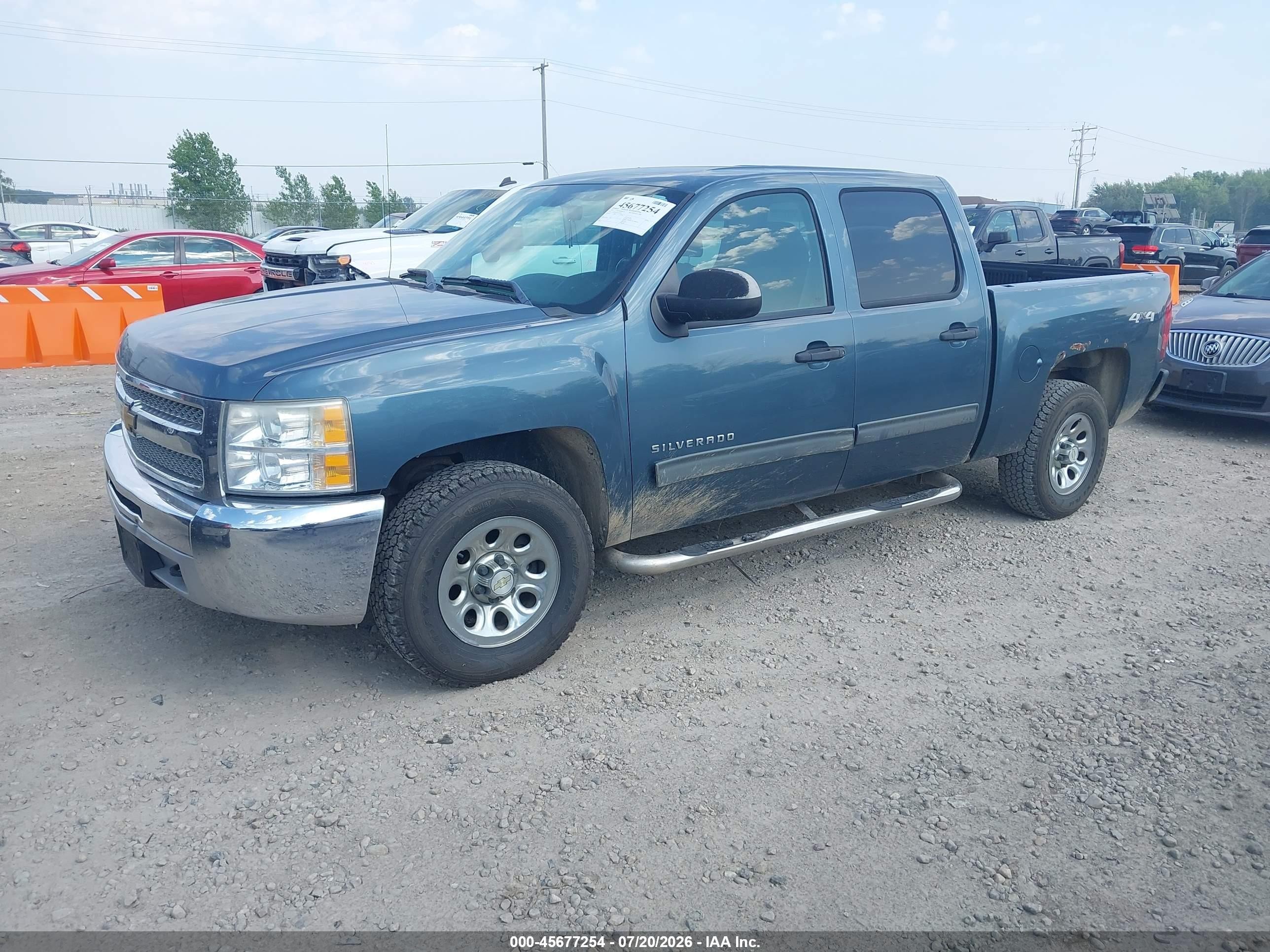 2012 Chevrolet Silverado 1500 Lt Синий vin: 3GCPKSE72CG105925