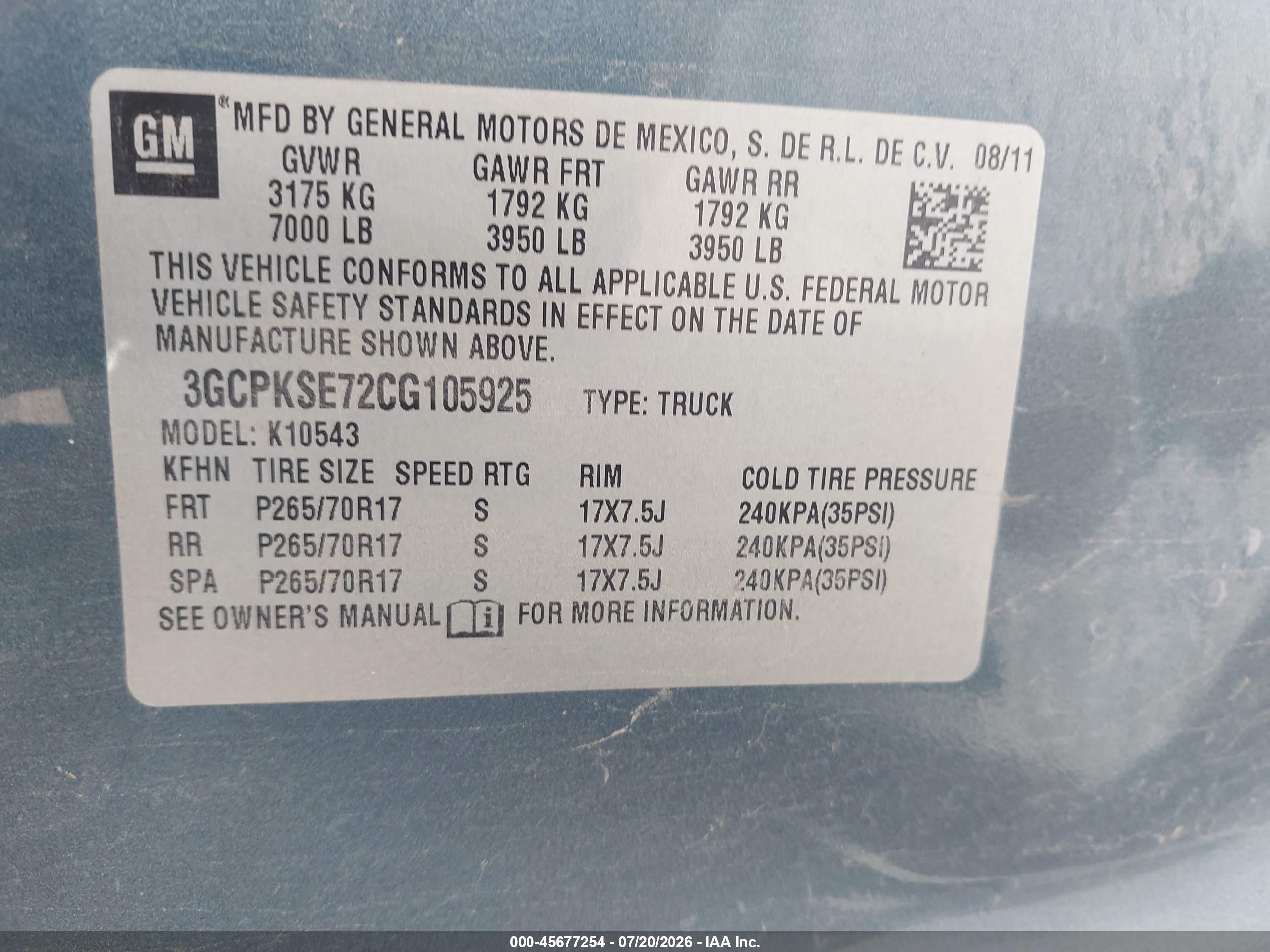 2012 Chevrolet Silverado 1500 Lt Синий vin: 3GCPKSE72CG105925