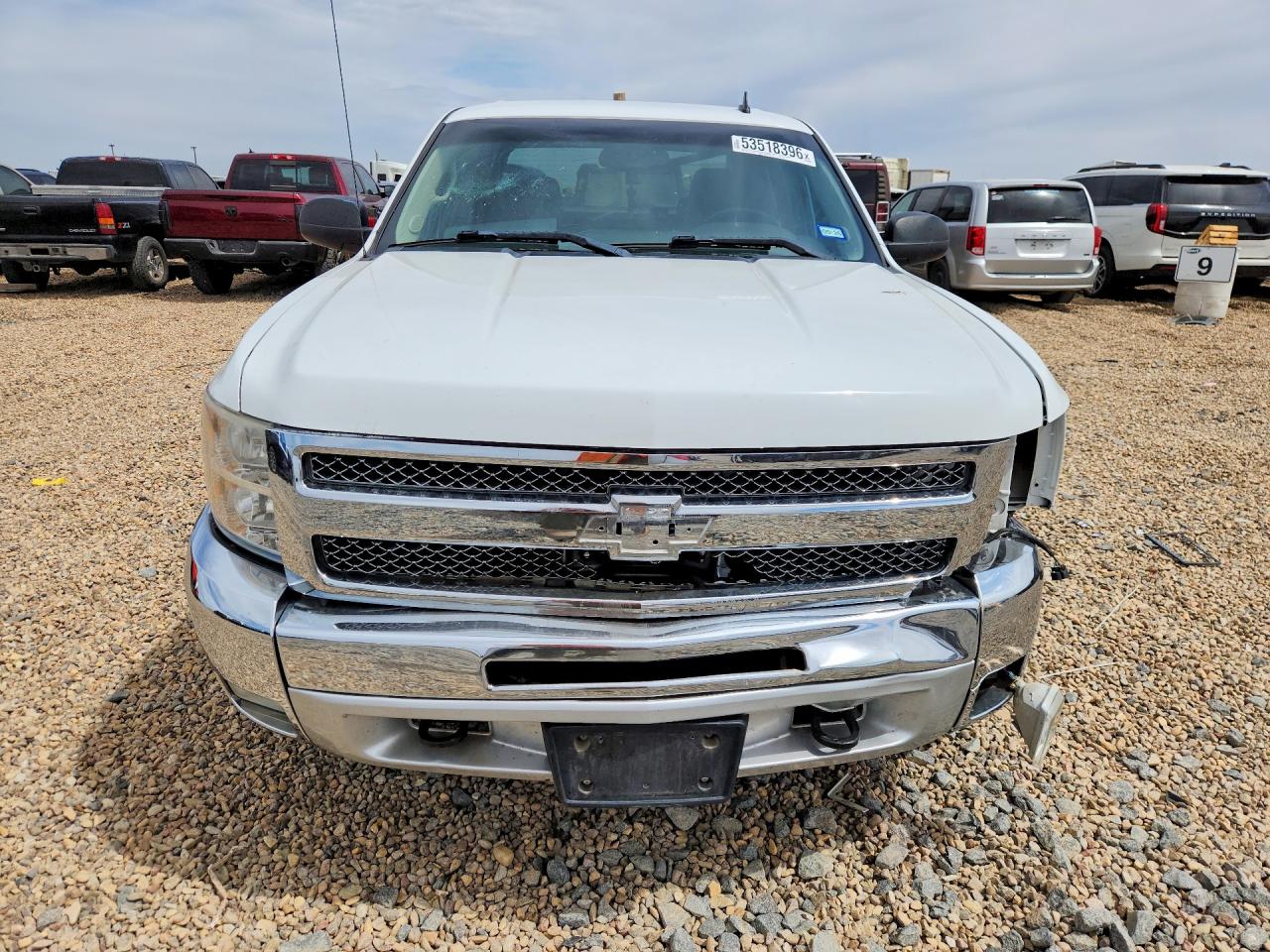 2012 Chevrolet Silverado K1500 Lt White vin: 3GCPKSE72CG117217