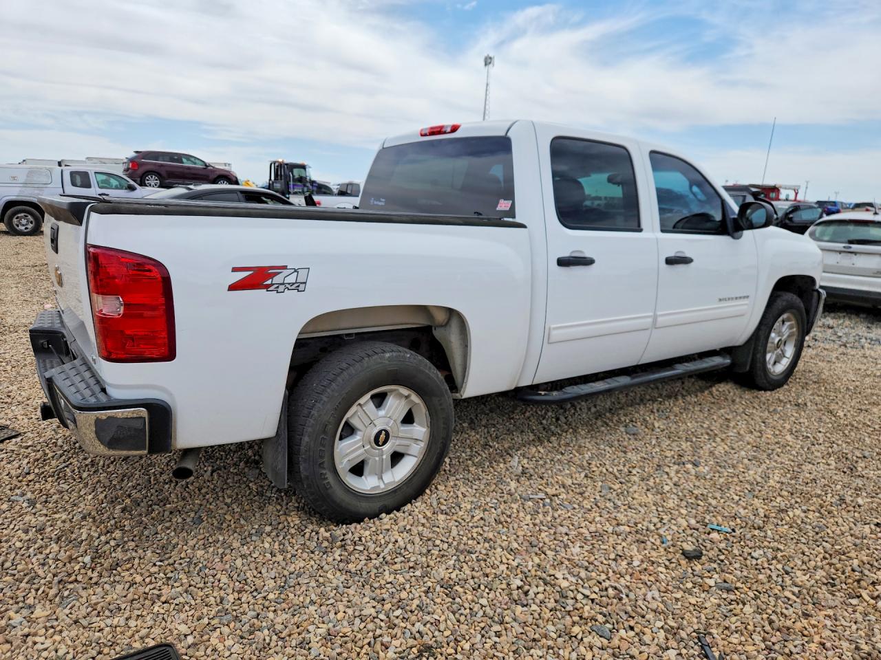 2012 Chevrolet Silverado K1500 Lt White vin: 3GCPKSE72CG117217