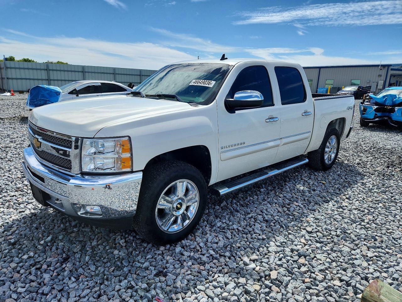 2012 Chevrolet Silverado K1500 Lt White vin: 3GCPKSE72CG225336