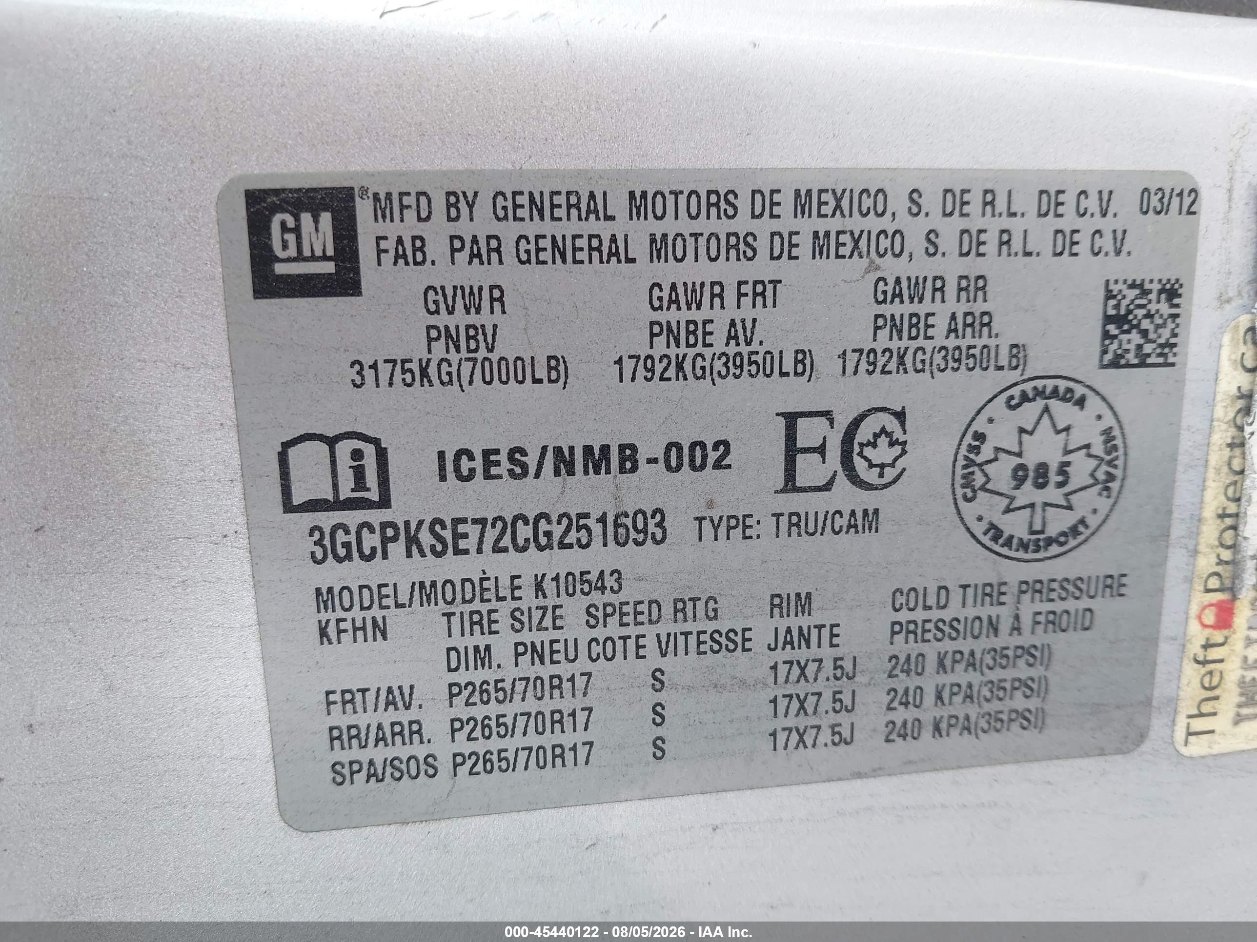 2012 Chevrolet Silverado 1500 Lt Серебряный vin: 3GCPKSE72CG251693