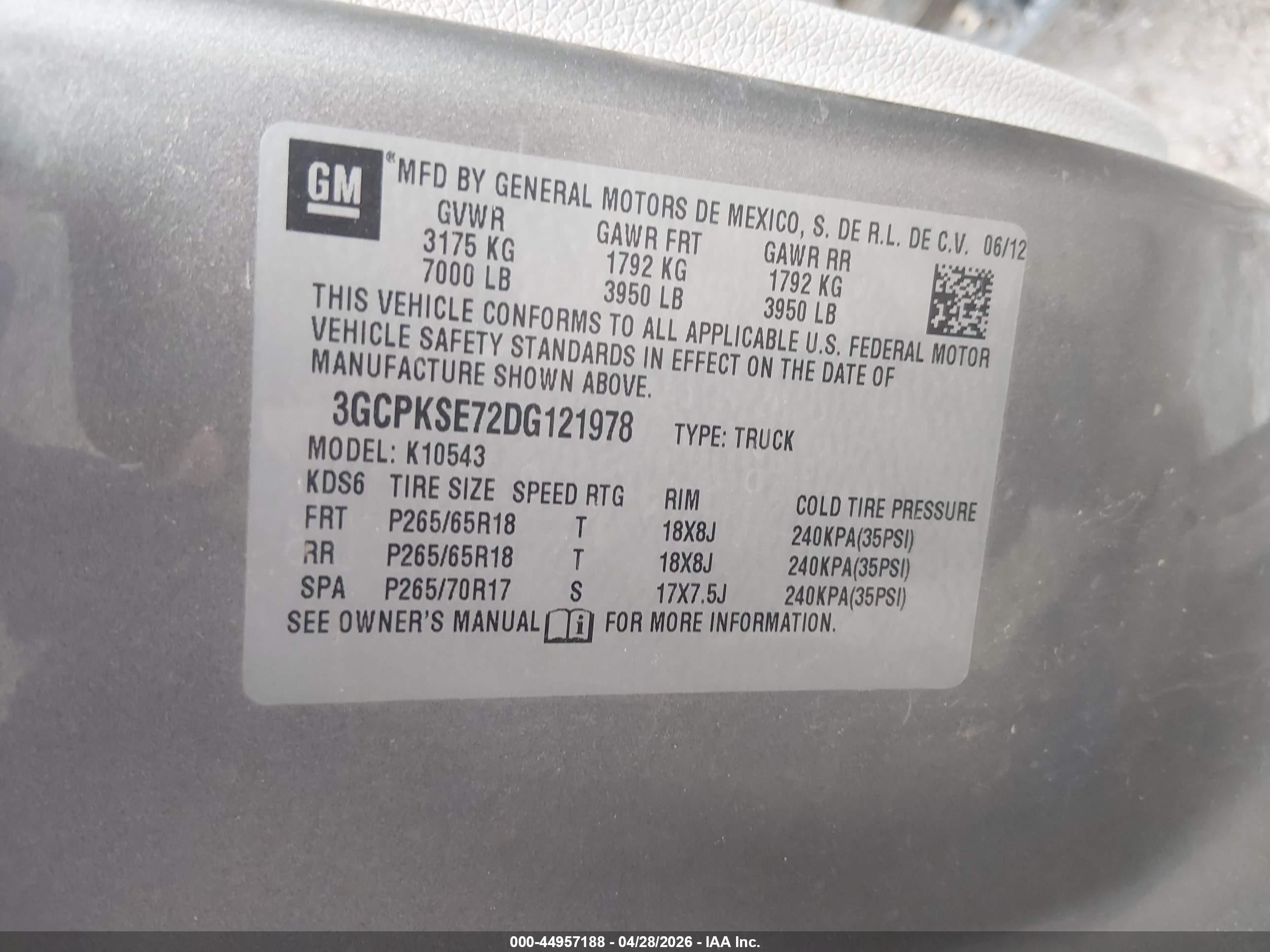 2013 Chevrolet Silverado 1500 Lt Gray vin: 3GCPKSE72DG121978