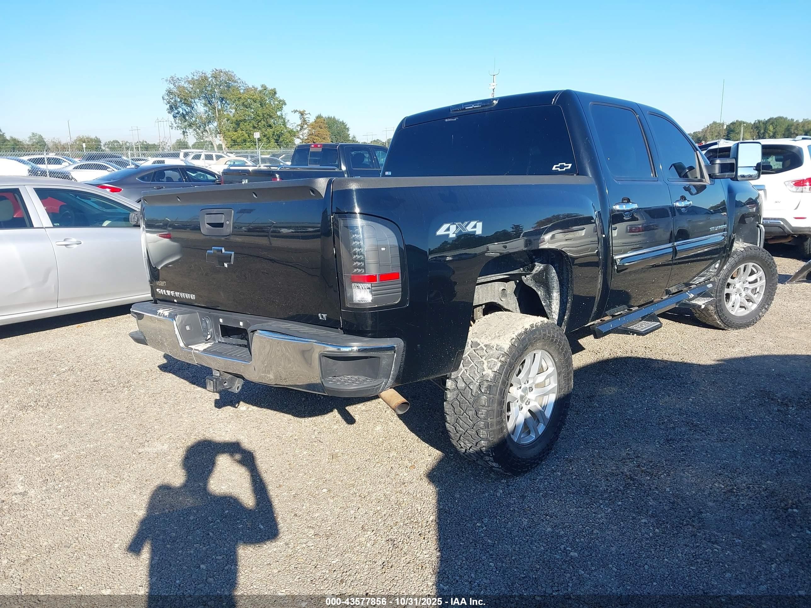 2013 Chevrolet Silverado 1500 Lt Black vin: 3GCPKSE72DG161641