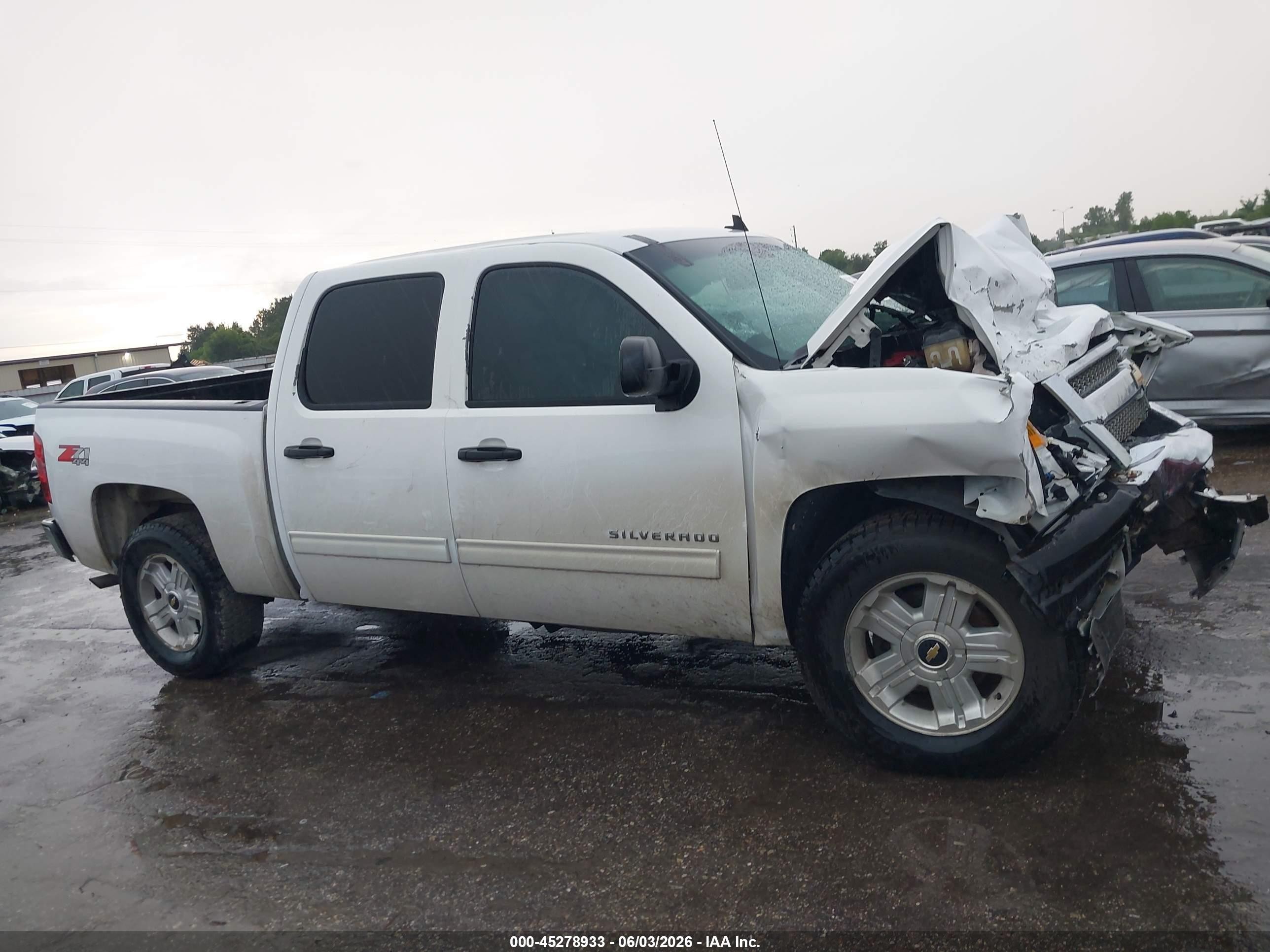 2013 Chevrolet Silverado 1500 Lt White vin: 3GCPKSE72DG162305