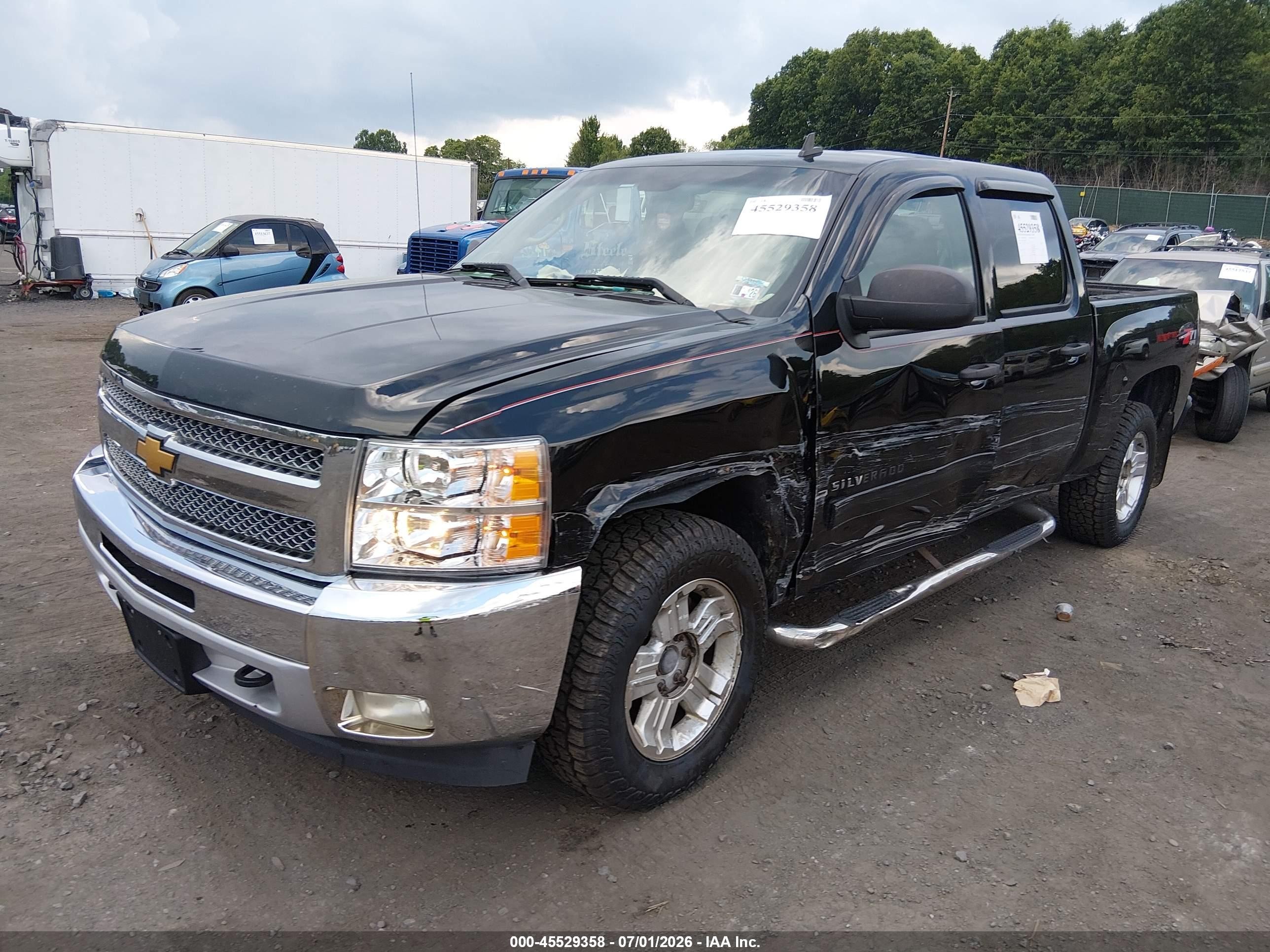 2013 Chevrolet Silverado 1500 Lt Black vin: 3GCPKSE72DG214919