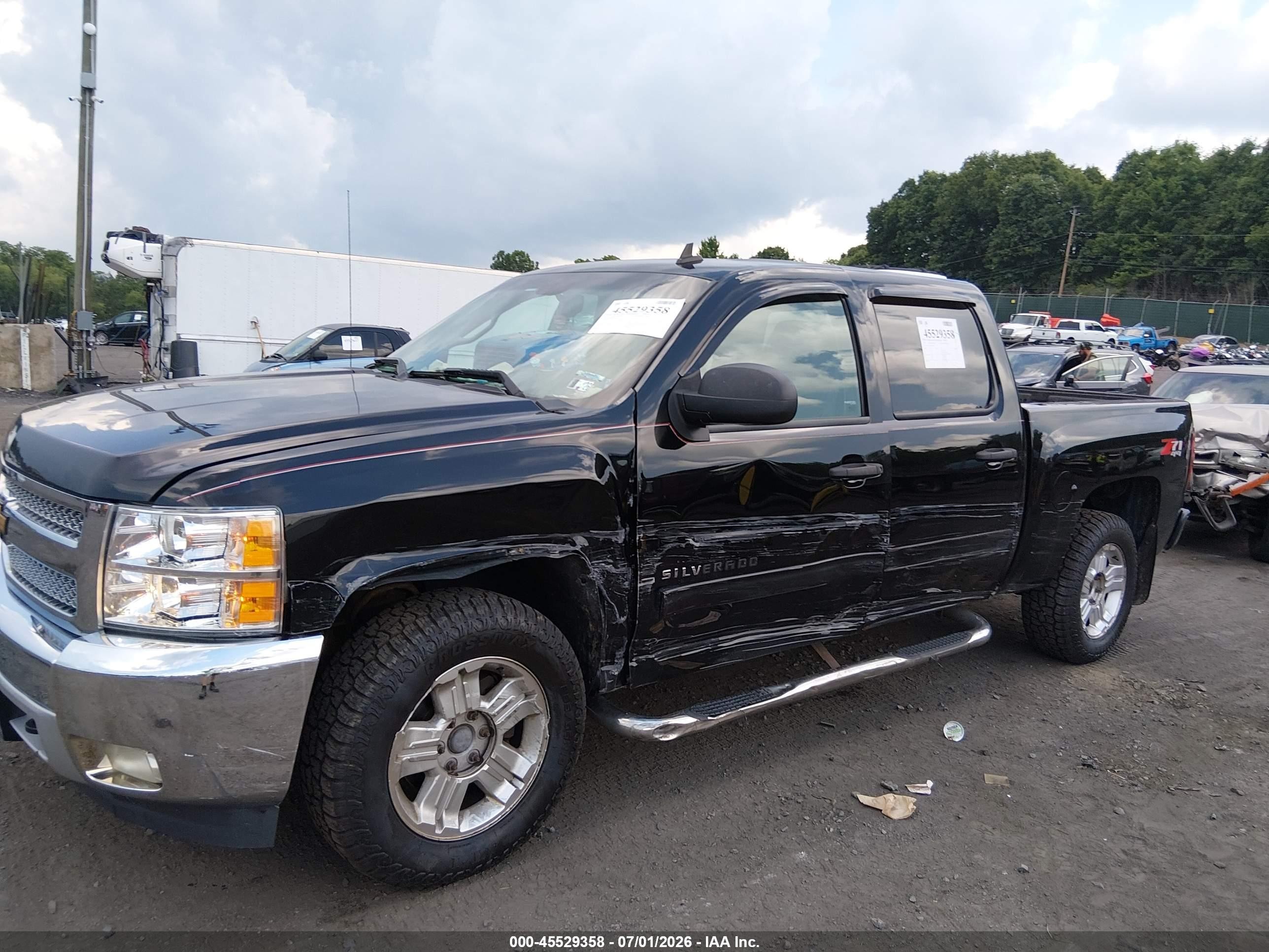 2013 Chevrolet Silverado 1500 Lt Black vin: 3GCPKSE72DG214919
